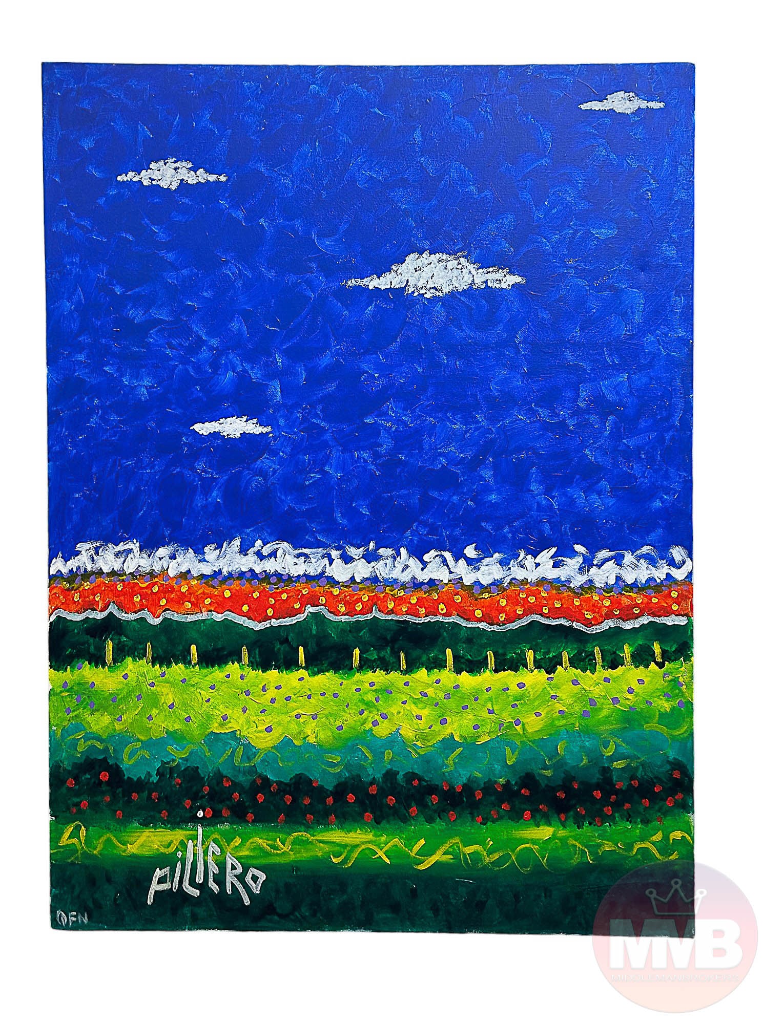 Nick Piliero Abstract Outsider Art Oil Painting (1 of 3)