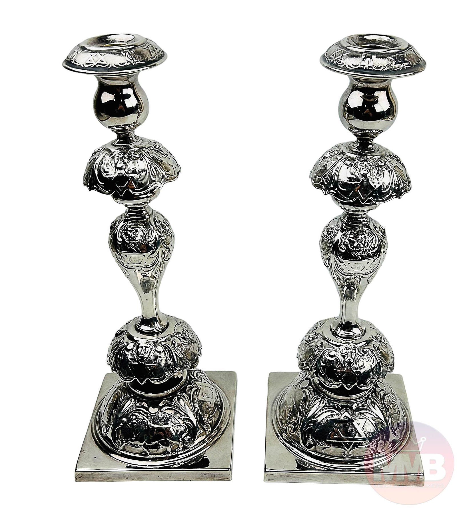 Russian Pr Antique Silver Plate Shelf candle holders (1 of 5)