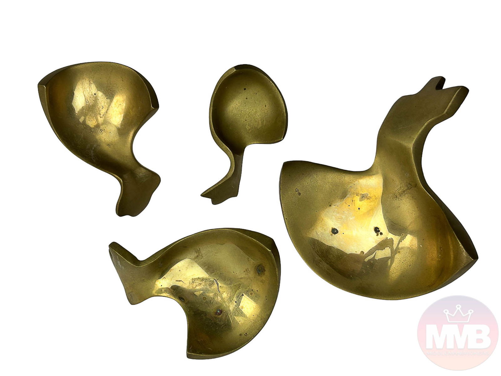 Adriana Banfi Italian b.1947 Brass Sculpture 4pc (1 of 9)