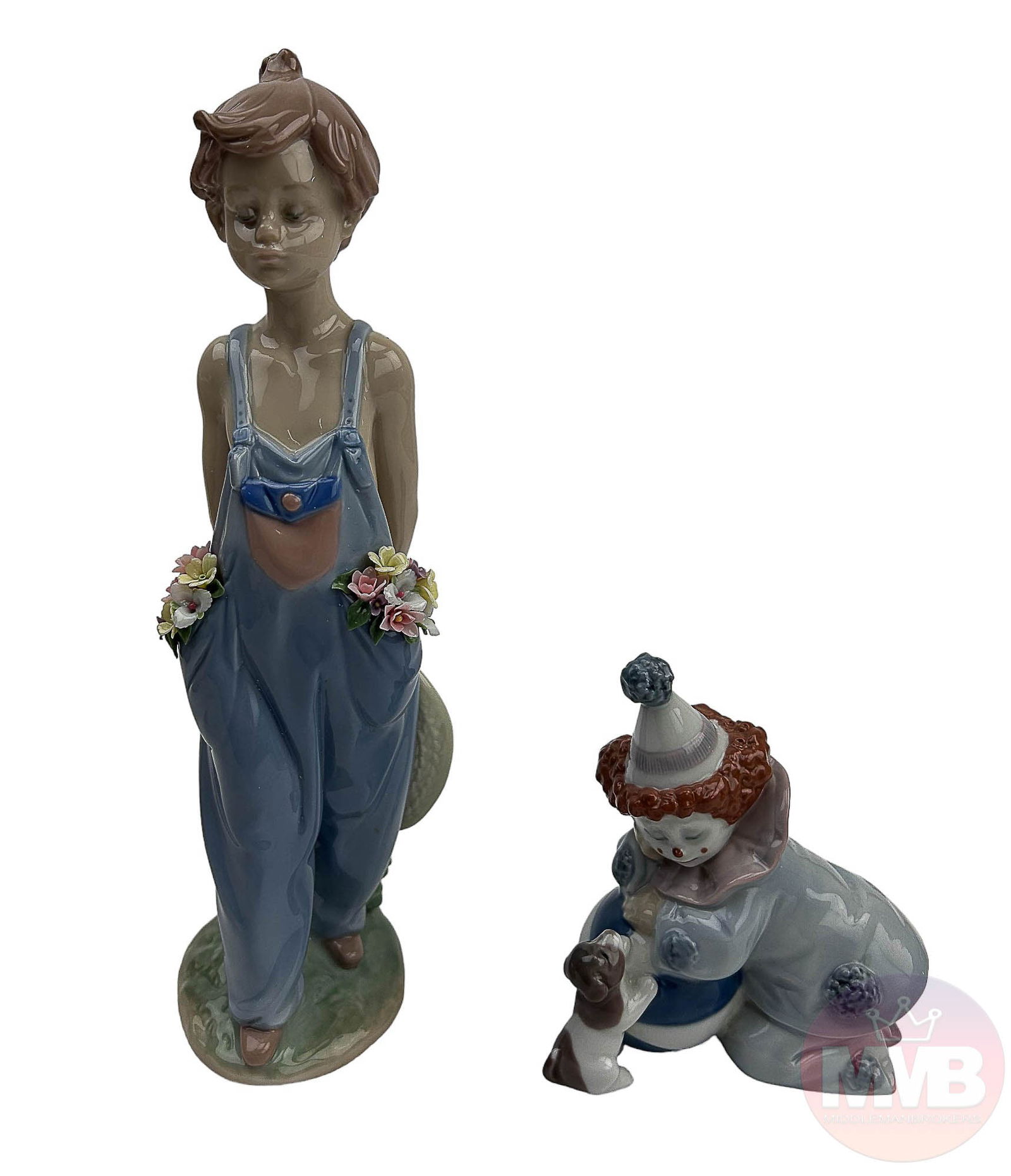 Lladro Pierrot w Puppy & Pocket Full of Wishes LOT (1 of 6)