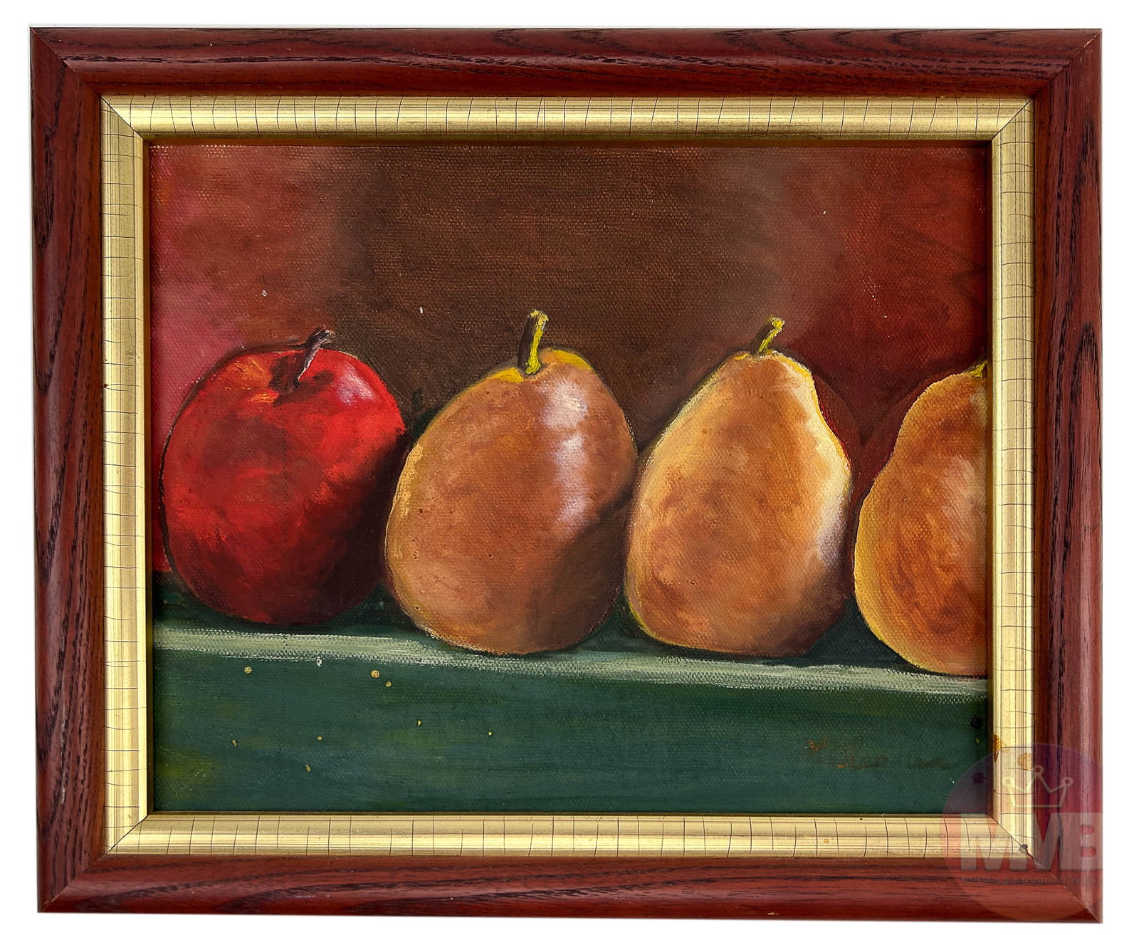 L. Bleaman 21C. Abstract Still Life Oil Painting (1 of 3)