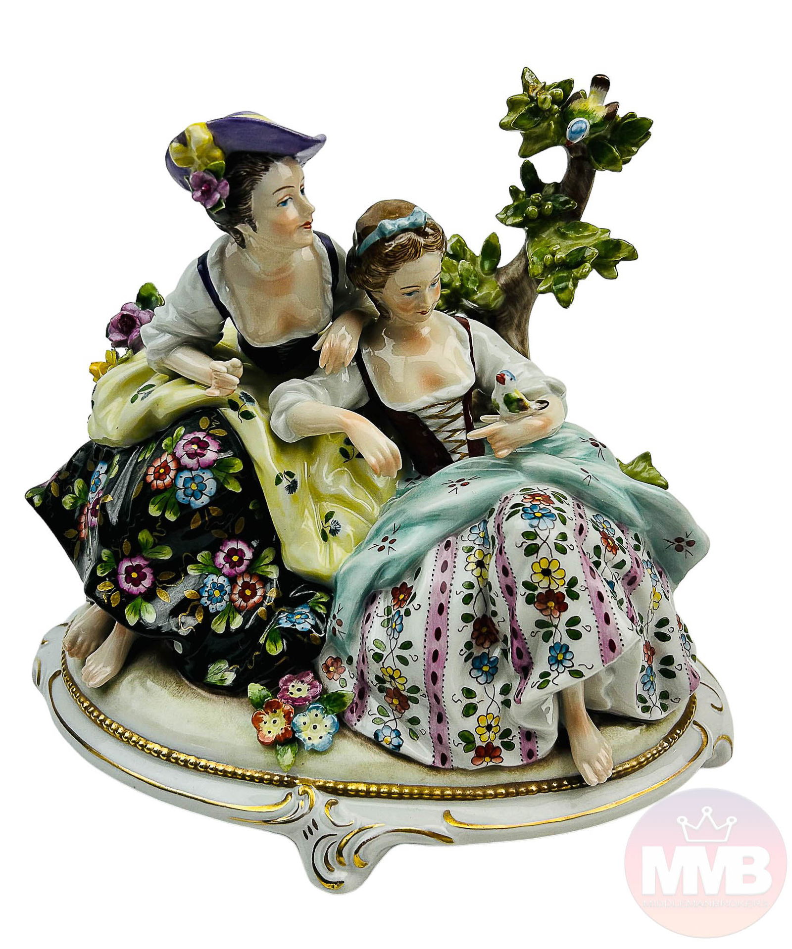 Antique Heinz Schubach Porcelain Lady Figurine (1 of 4)