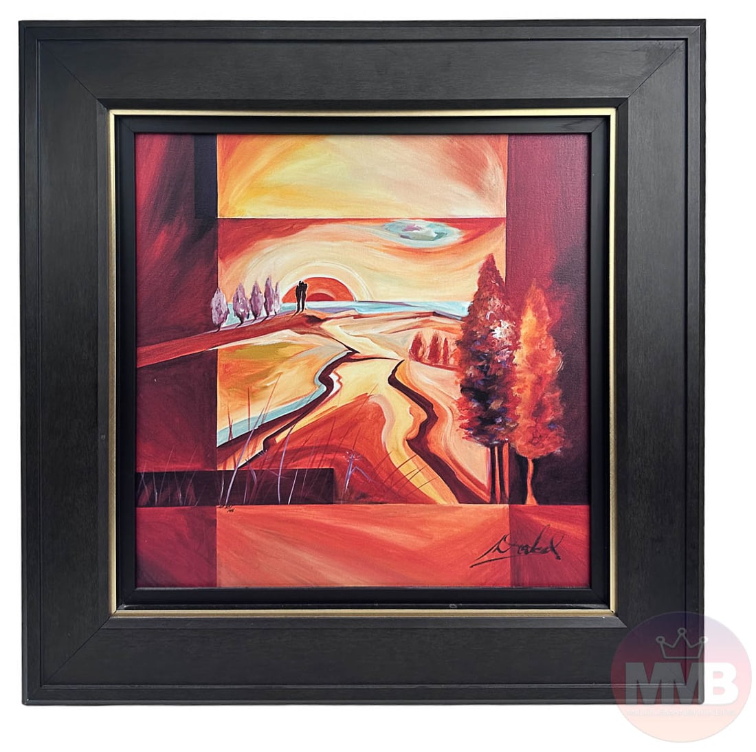 Alfred Gockel 20C. Surrealist LE Landscape Giclee (1 of 4)