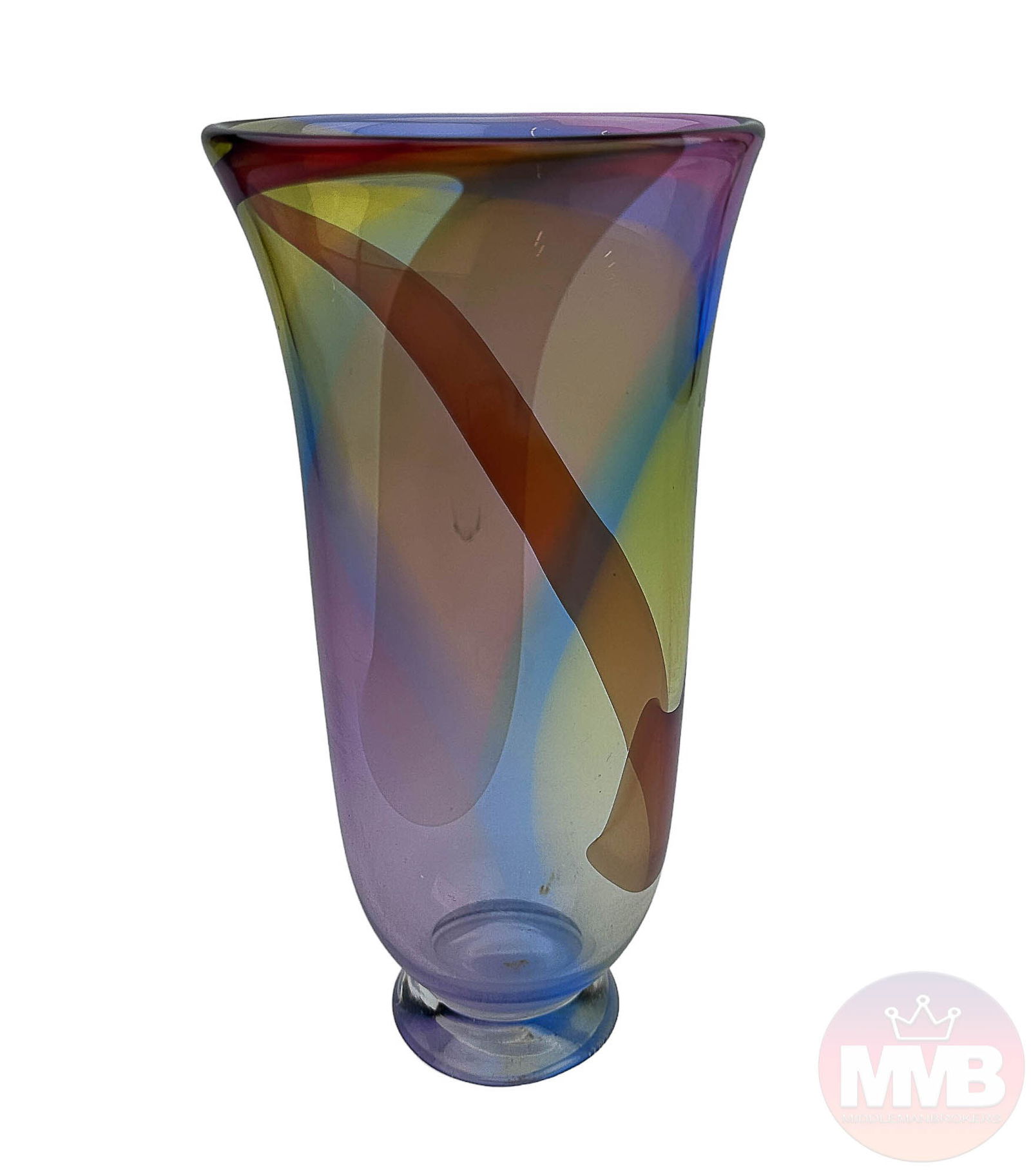 Vas Vitreum Sweden Mid Century Studio Glass Vase (1 of 7)