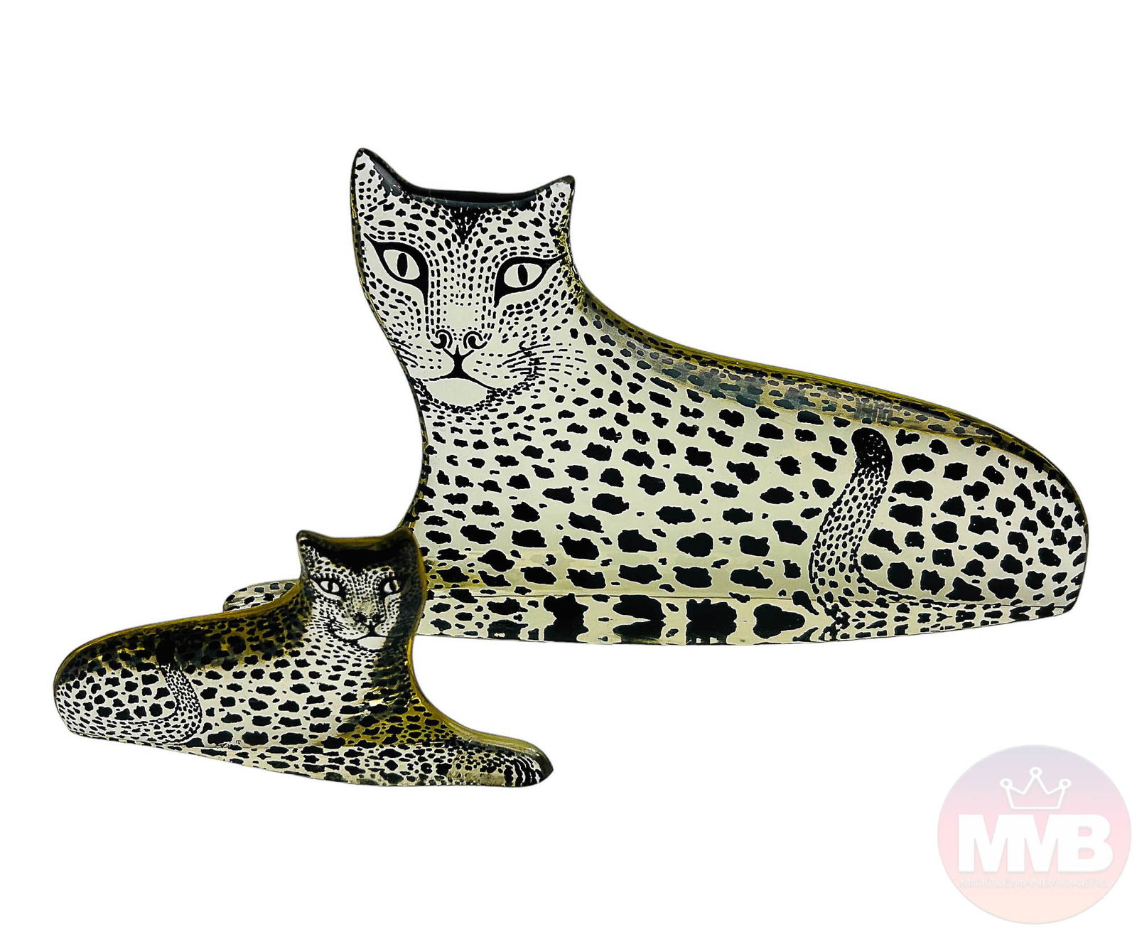 Abraham Palatnik Lucite Op Leopard w Cub Sculpture (1 of 7)