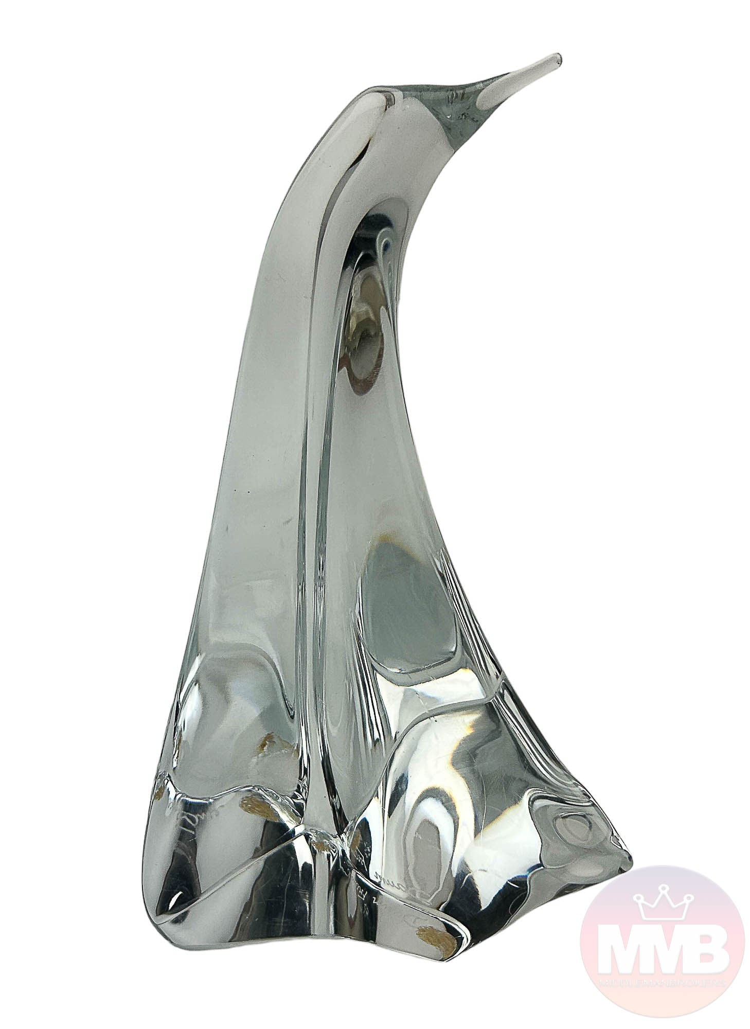Daum Crystal Art Glass Modernist Penguin Sculpture (1 of 5)
