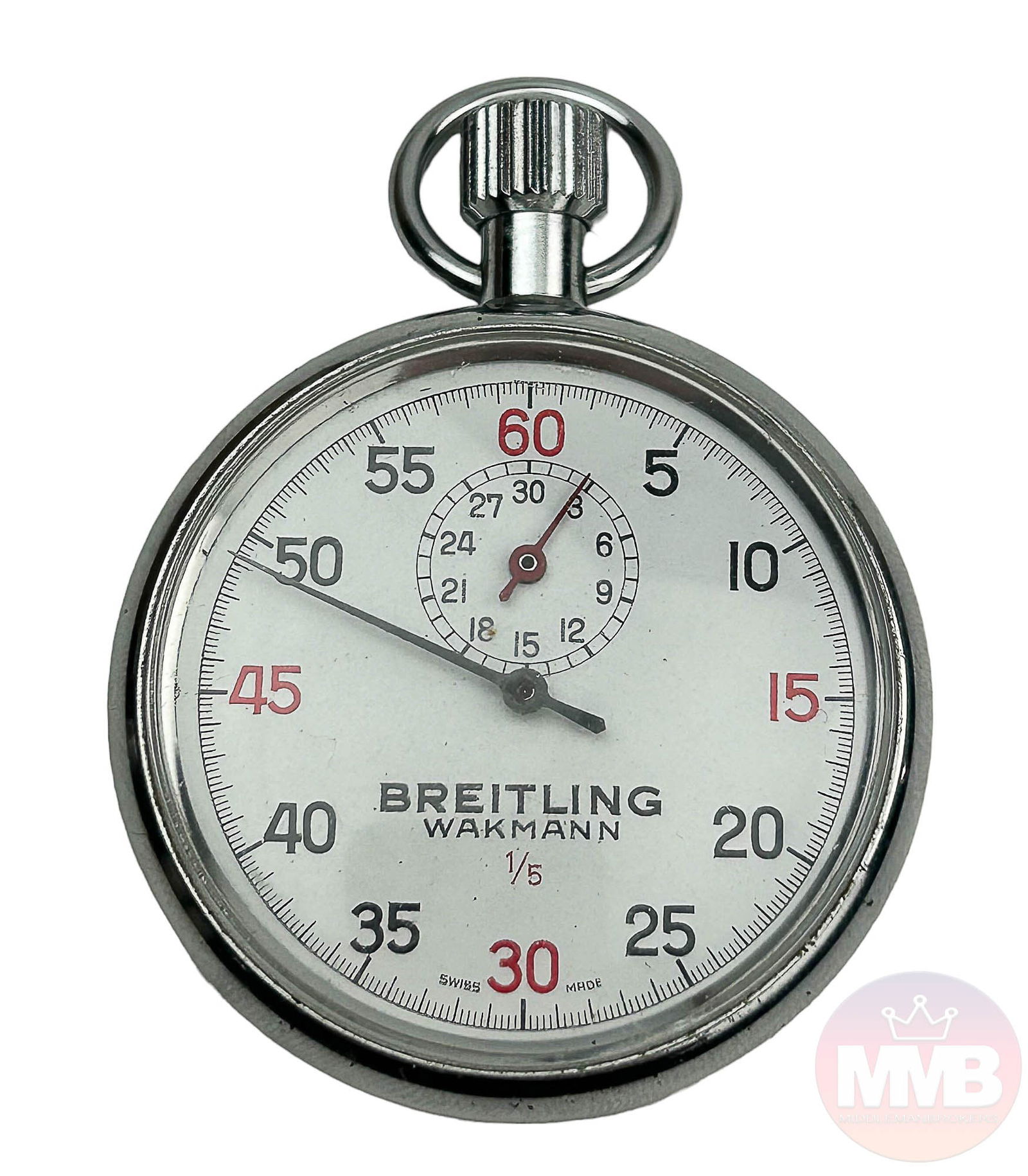 Breitling Wakmann 1/5 Swiss Chronograph Stopwatch (1 of 3)