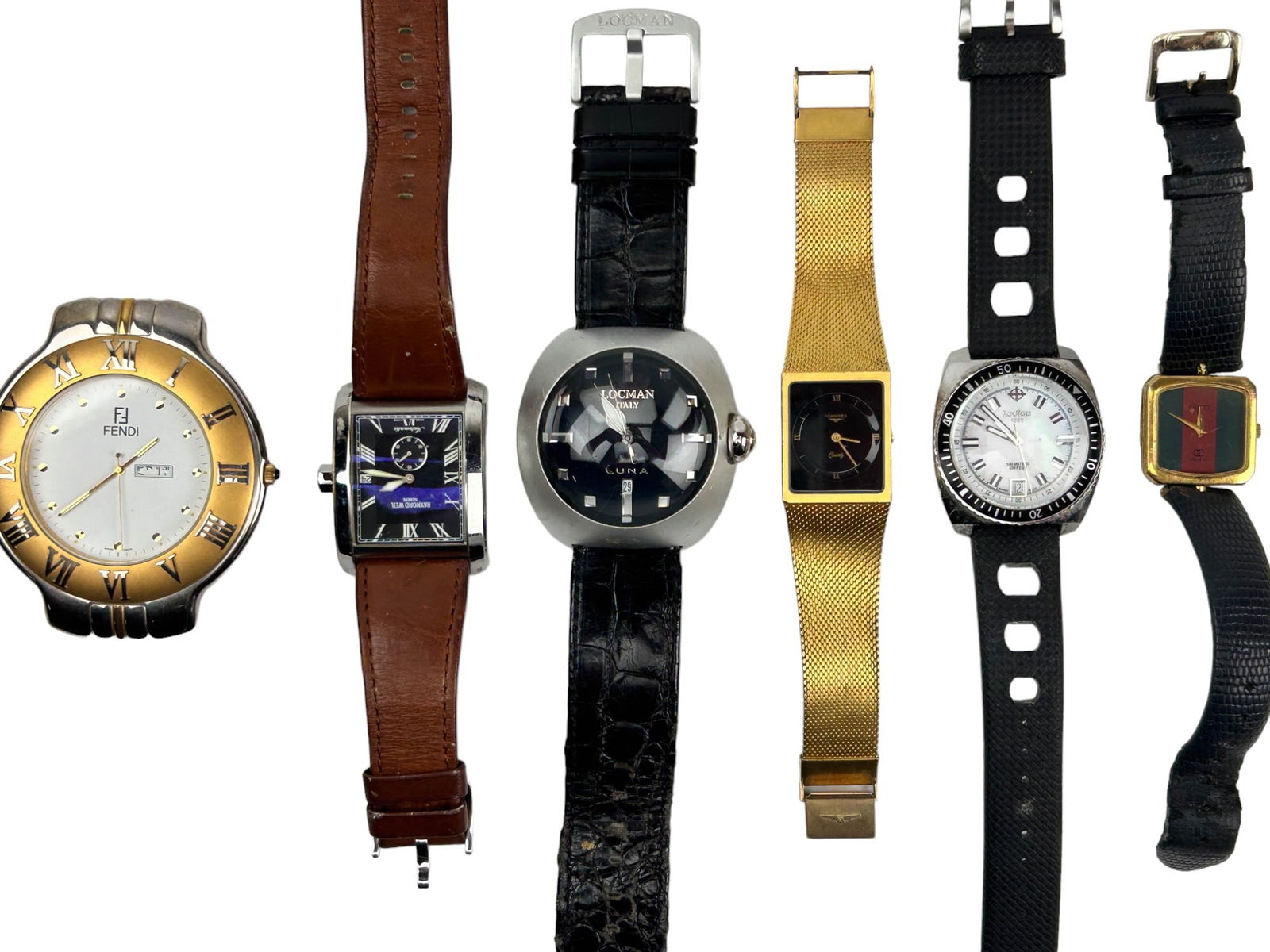 Fendi Gucci Zodiac Raymond Weil Longines Watch LOT (1 of 7)