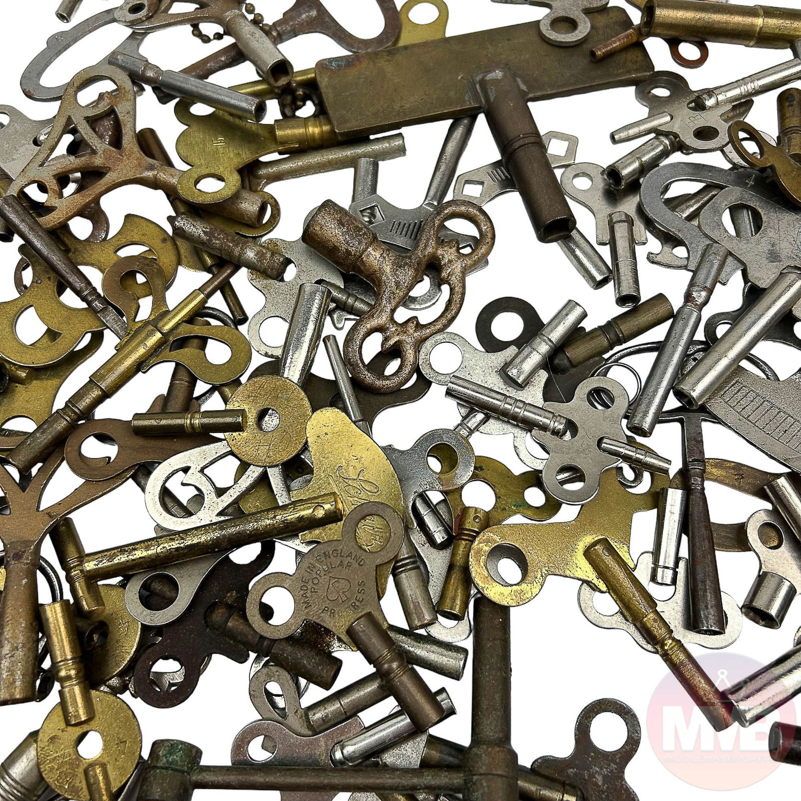 Estate Collection Antique Clock Winding Keys 75+ (1 of 5)