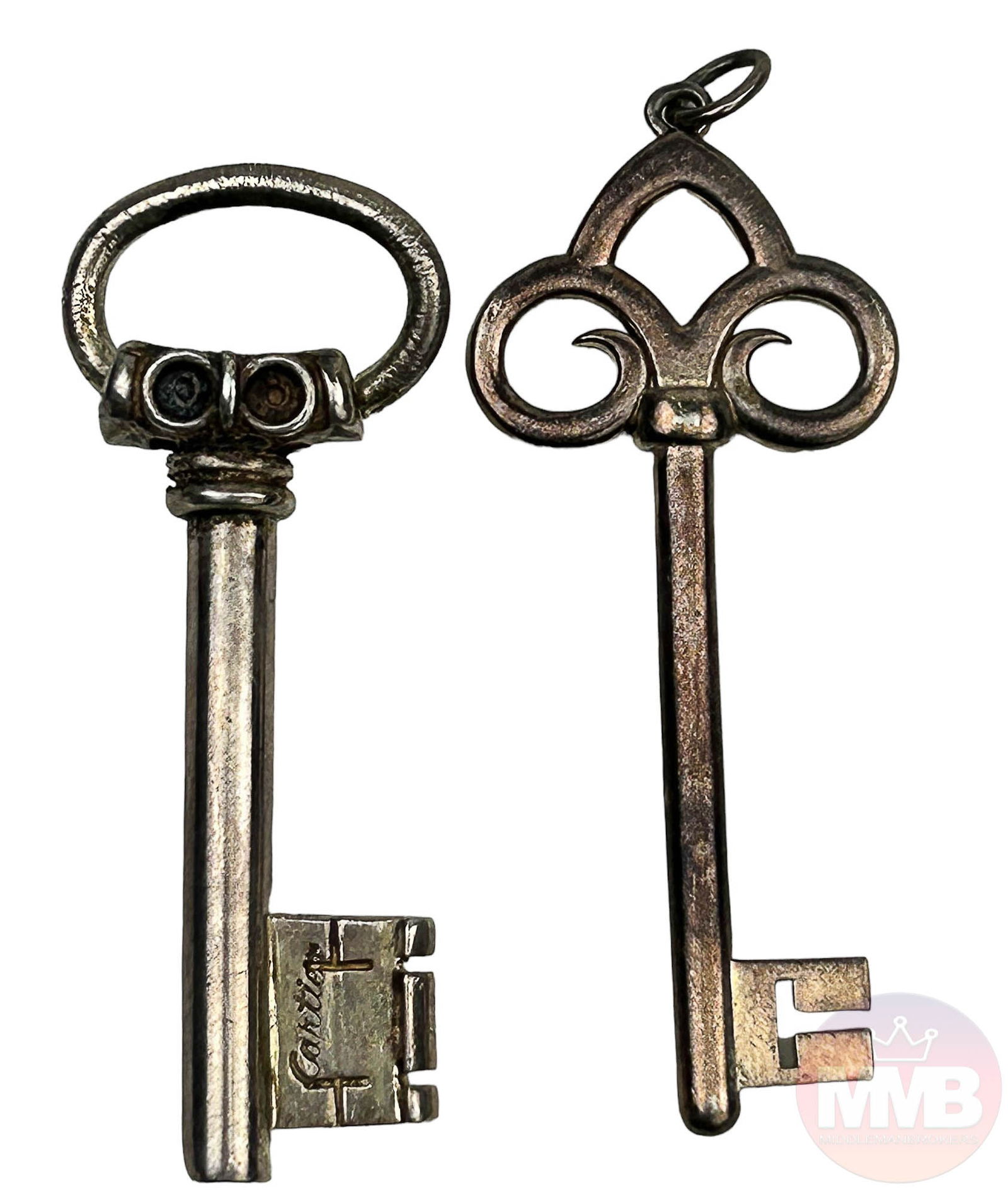 Tiffany Co & Cartier Sterling Silver Skeleton Keys (1 of 2)