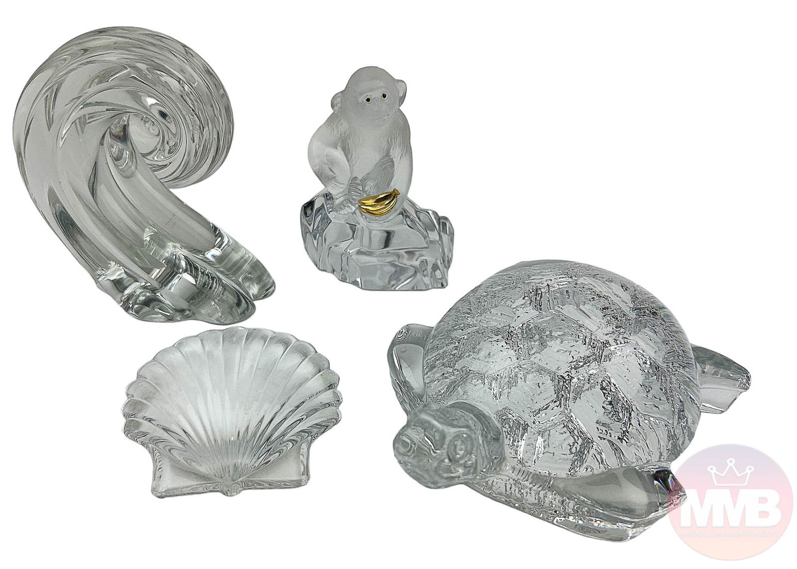 Steuben Daum Faberge & Stone Glass Sculpture LOT (1 of 10)