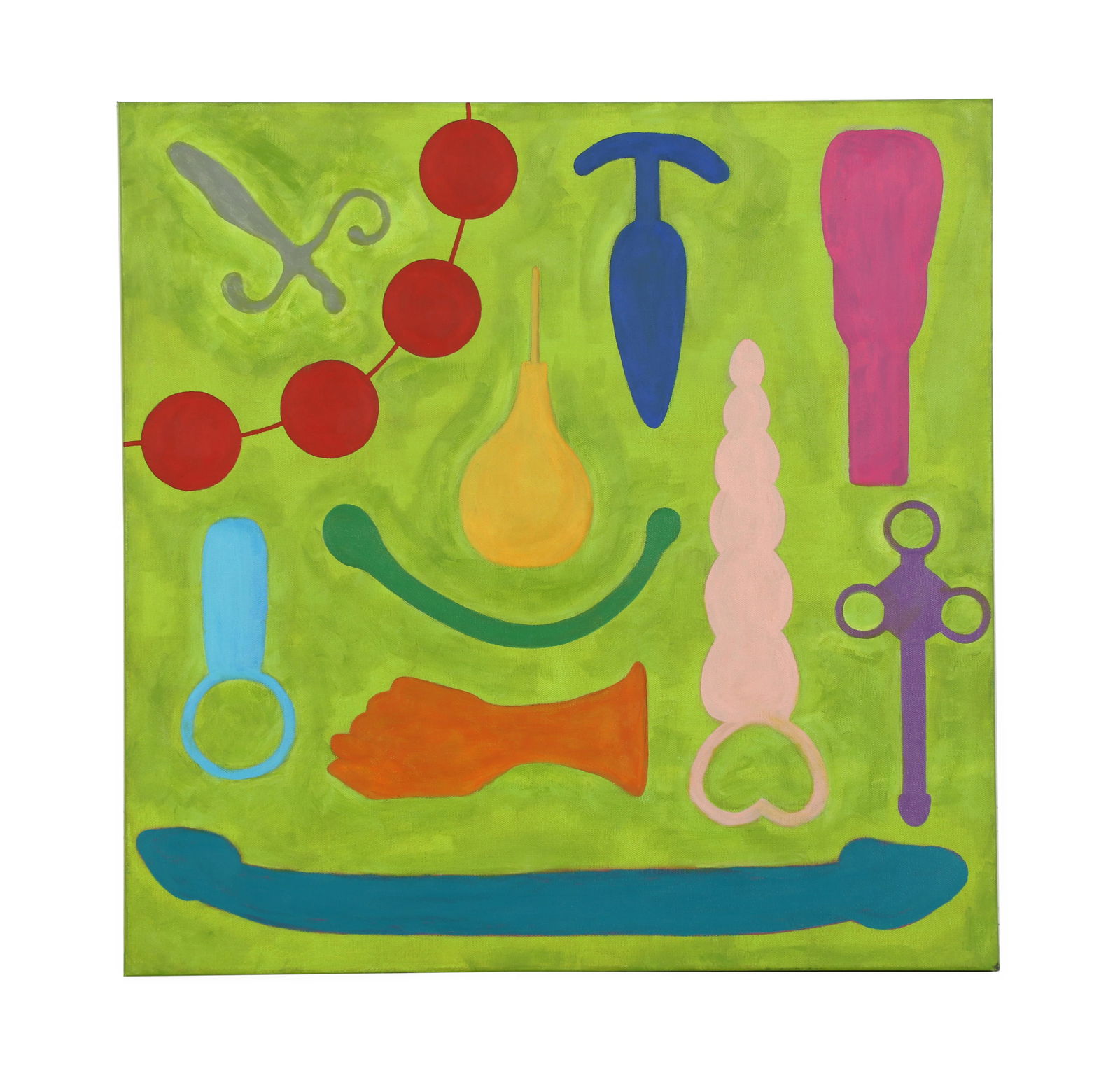 Tim Ray Fisher b.1969 Modernist Abstract Painting (1 of 4)