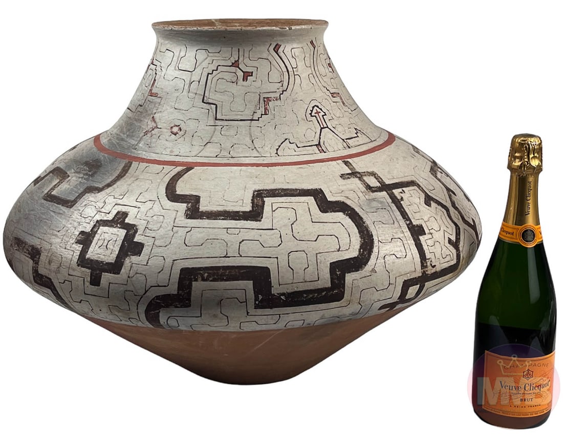 Shipibo Peru Polychrome Ceramic Pottery Vessel 23" (1 of 6)