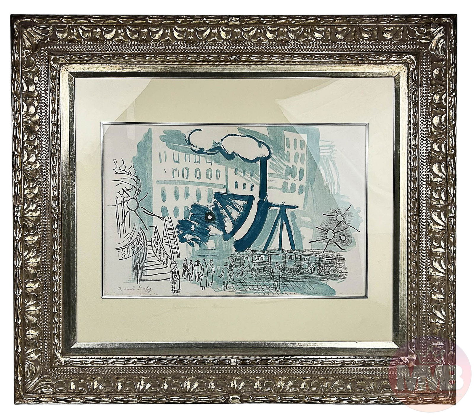 French Cityscape Color Lithograph after Raoul Dufy (1 of 4)