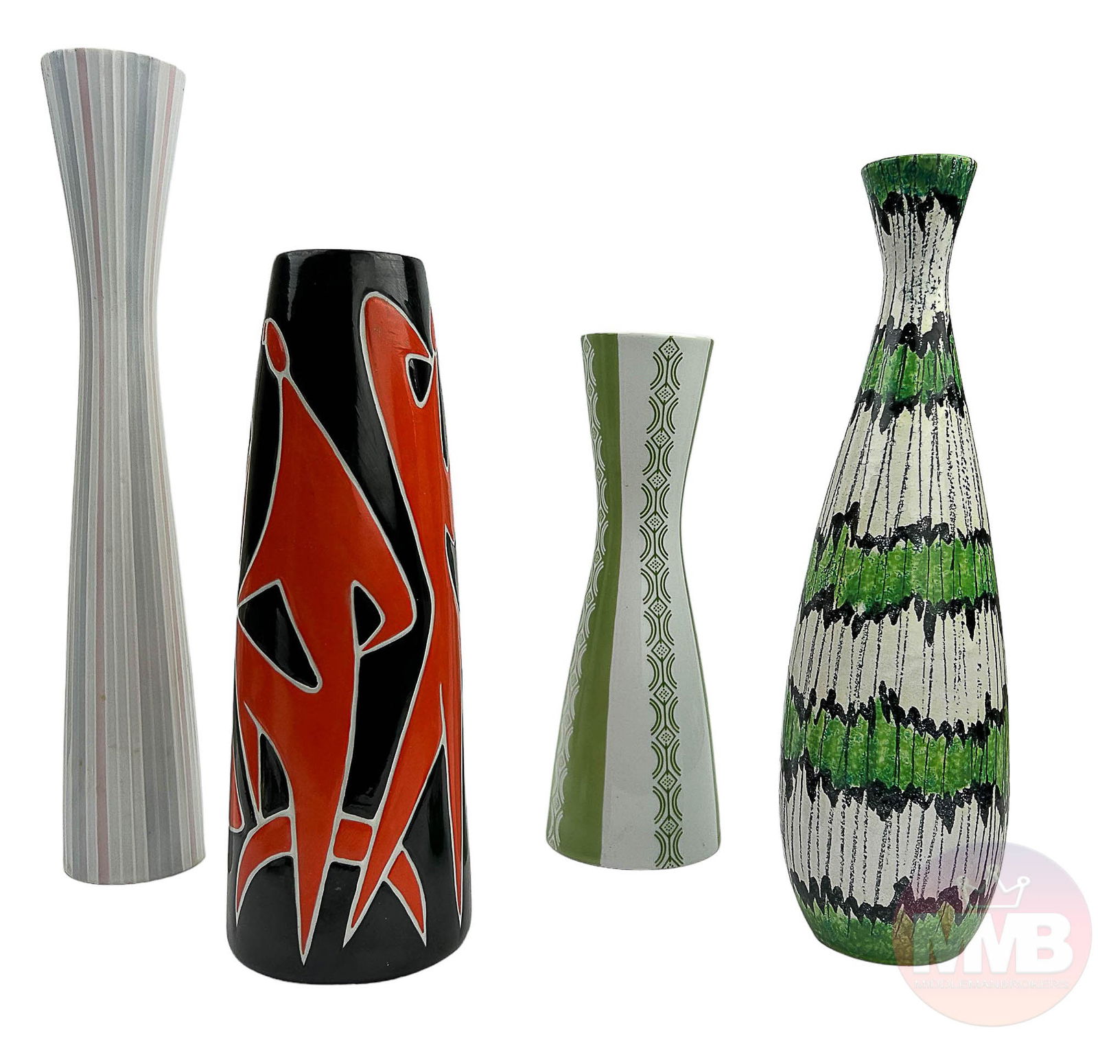 Rosenthal Italian Studio Crafted Ceramic Vase 4pc (1 of 9)