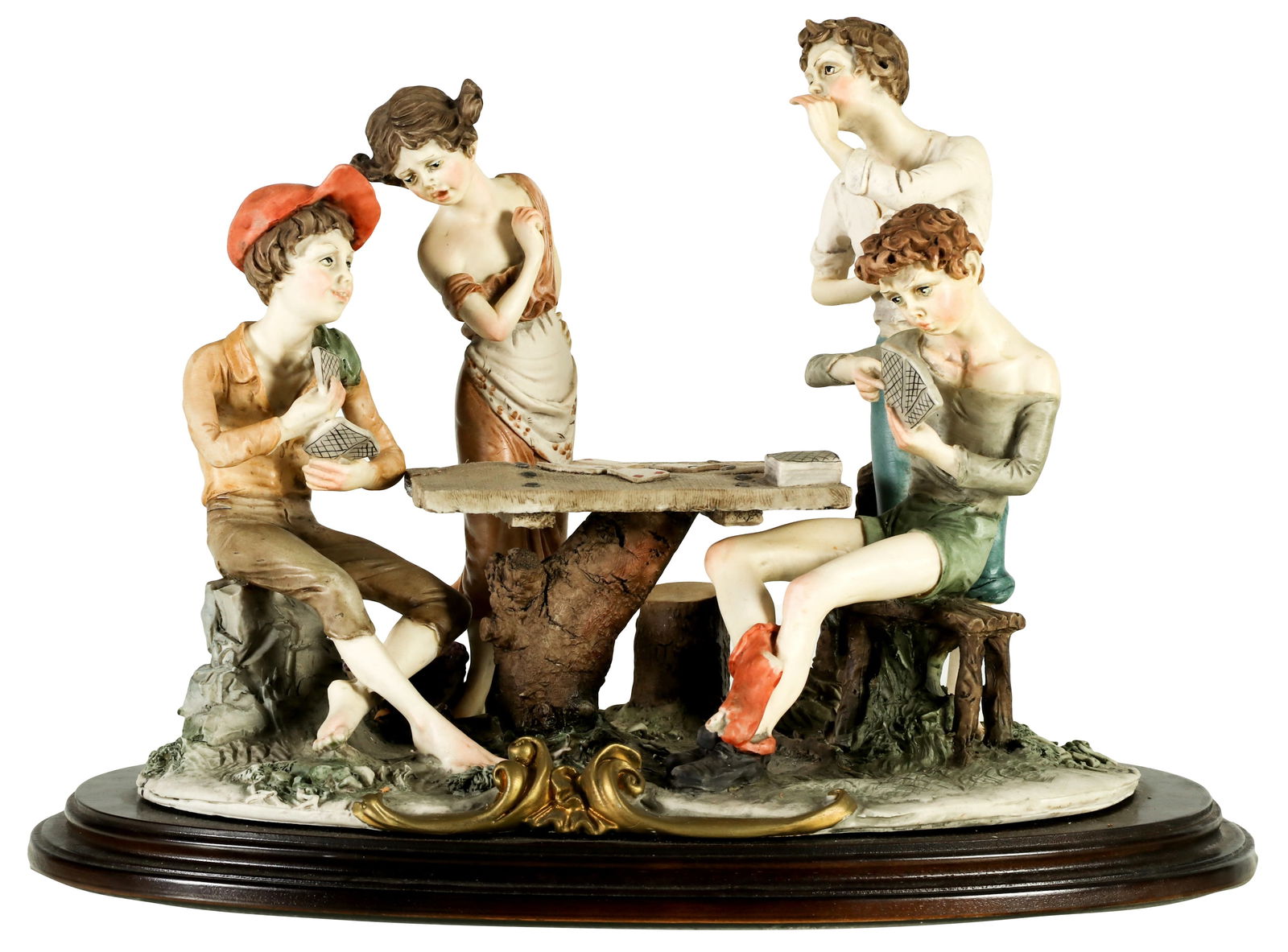 Italian Capodimonte Porcelain Card Cheats Figurine (1 of 8)