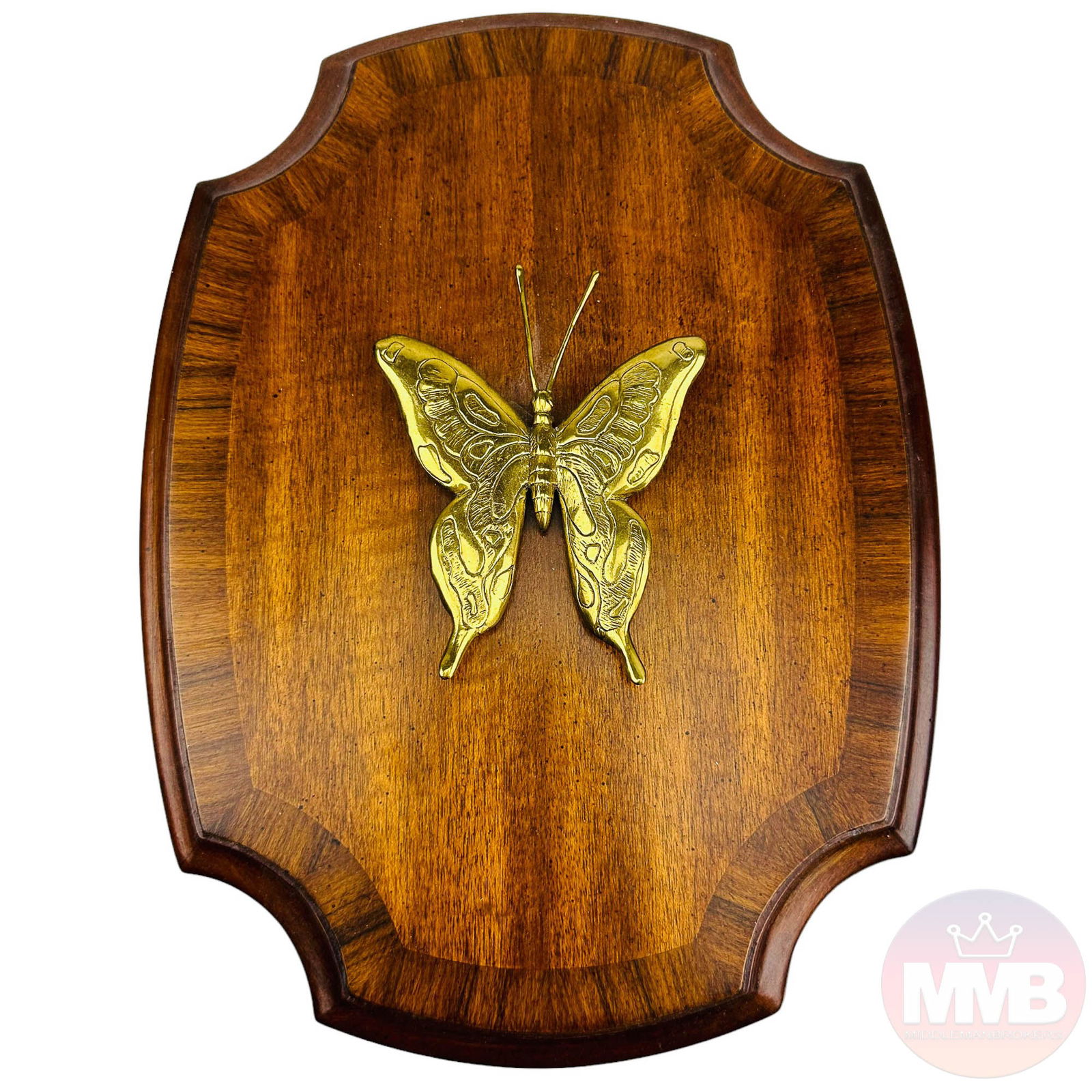 Maitland Smith Wood w/ Brass Butterfly Jewelry Box (1 of 5)
