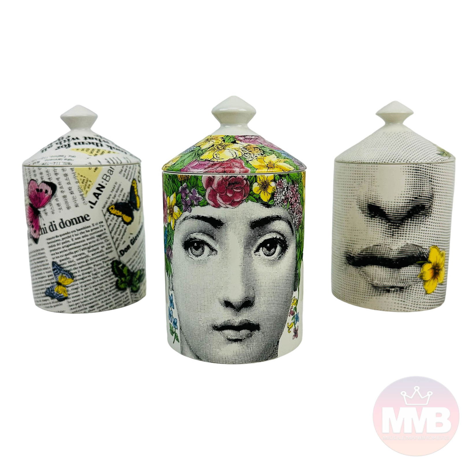Fornasetti Profumi Scented Candle Porcelain Jar 3p (1 of 5)