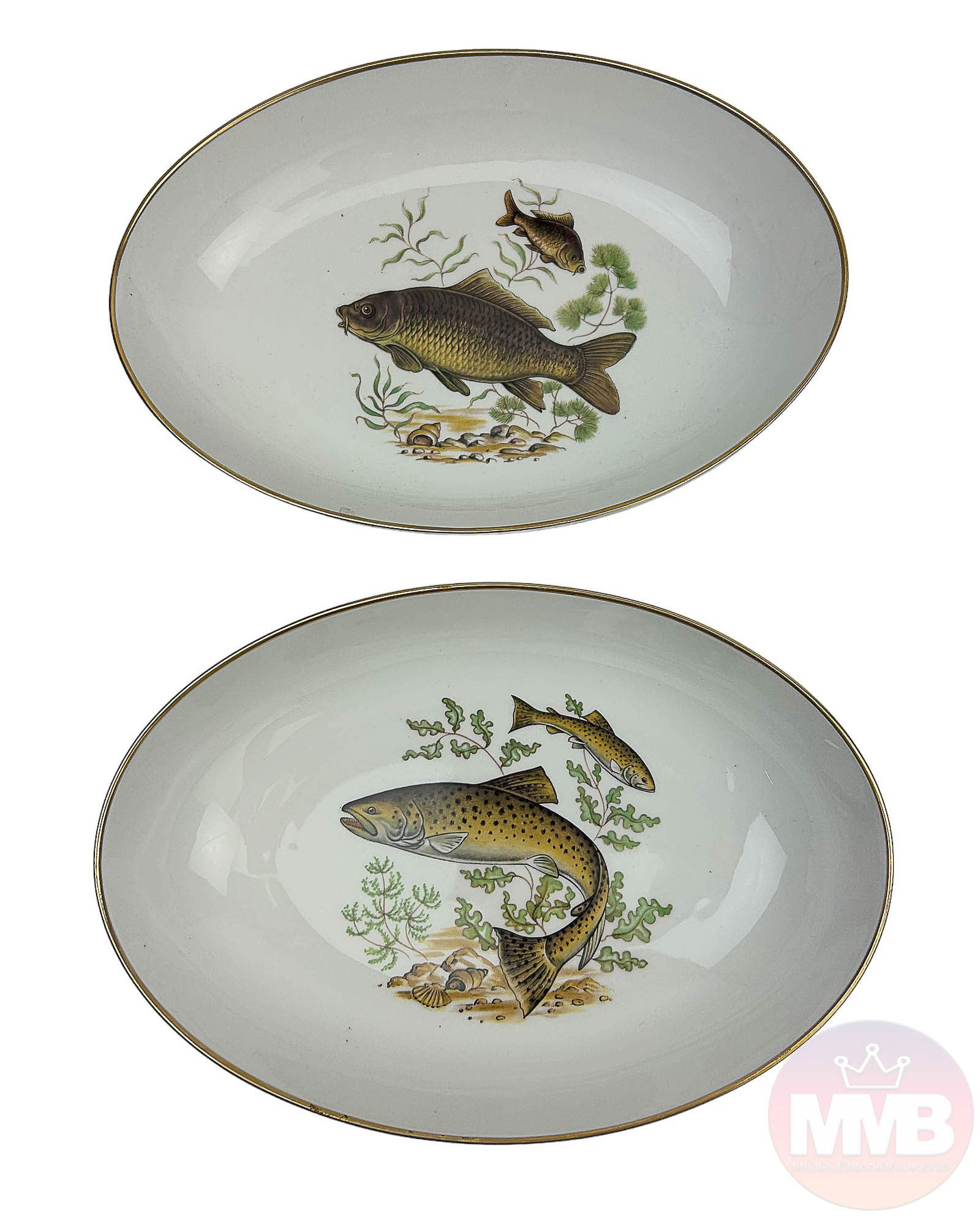 Rosenthal Selb Bavaria Pr Fish Motif Serving Bowls (1 of 5)
