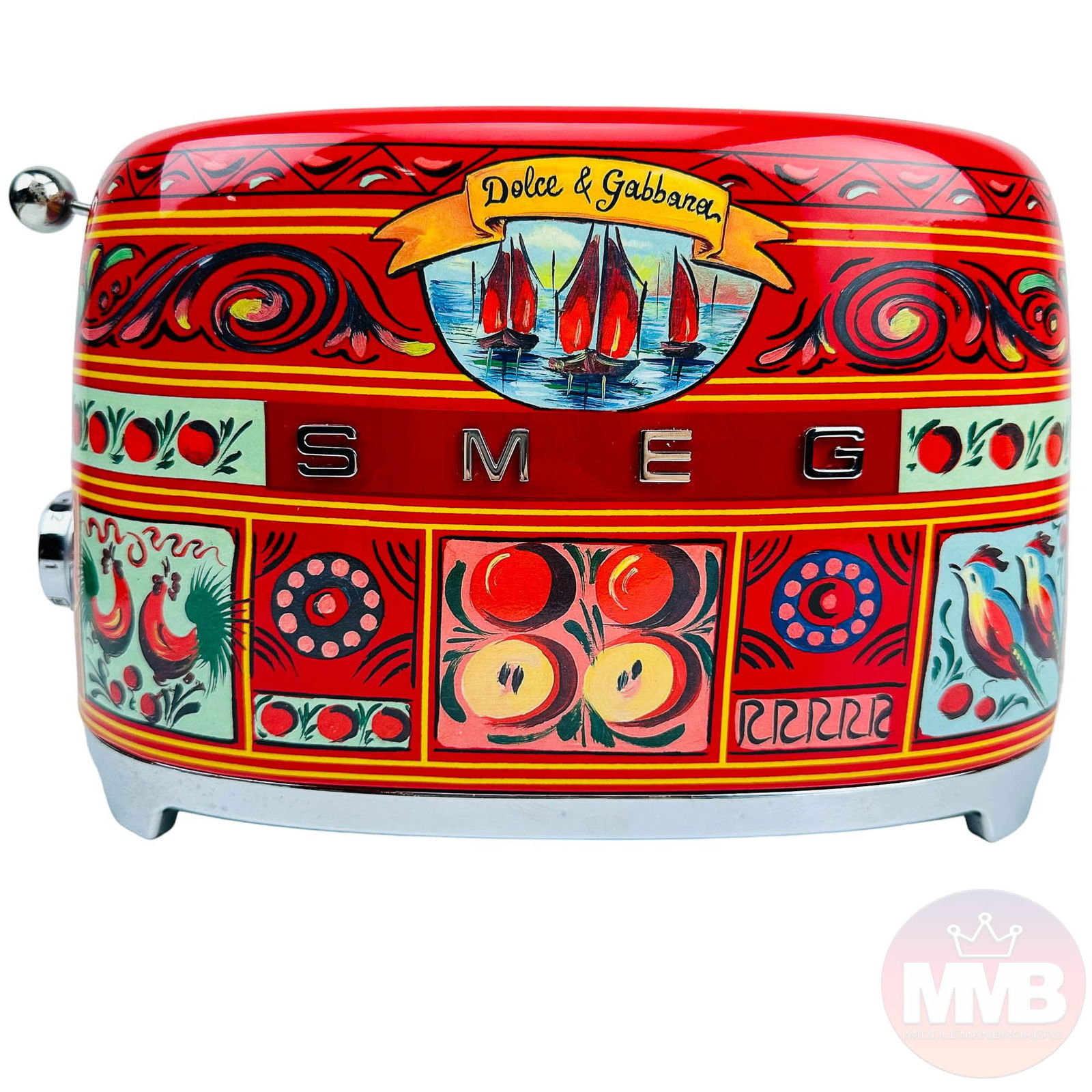 Dolce Gabbana Smeg Two Slice Bagel Bread Toaster (1 of 4)