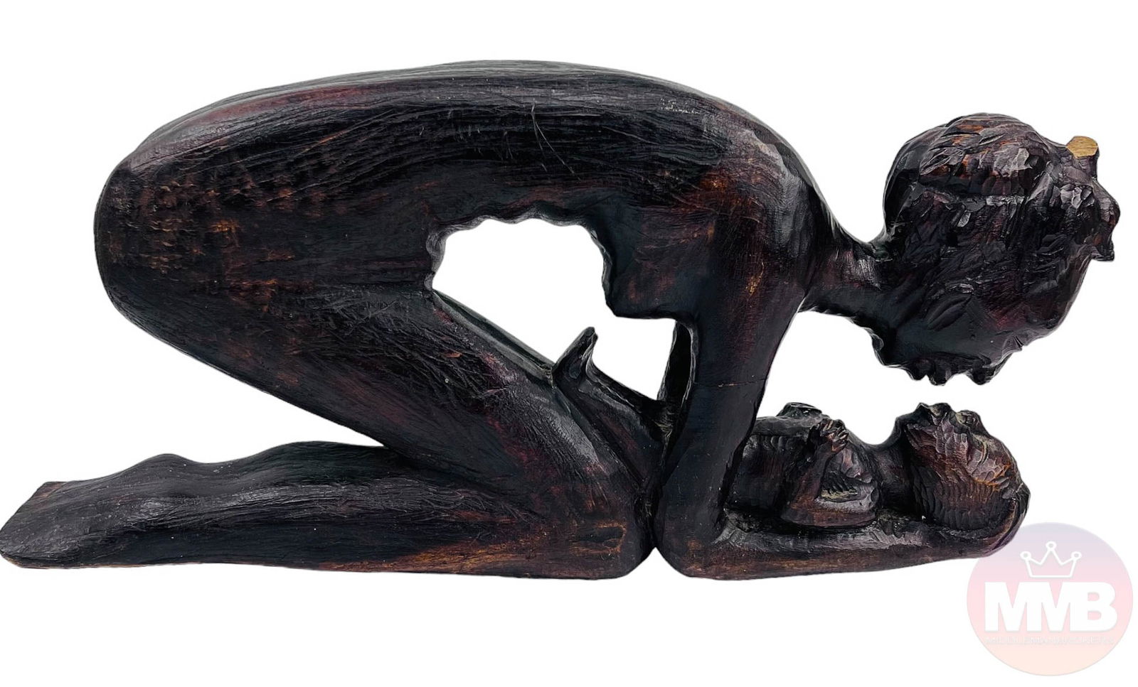 Andre Decembre Mother Child Haitian Wood Sculpture (1 of 8)