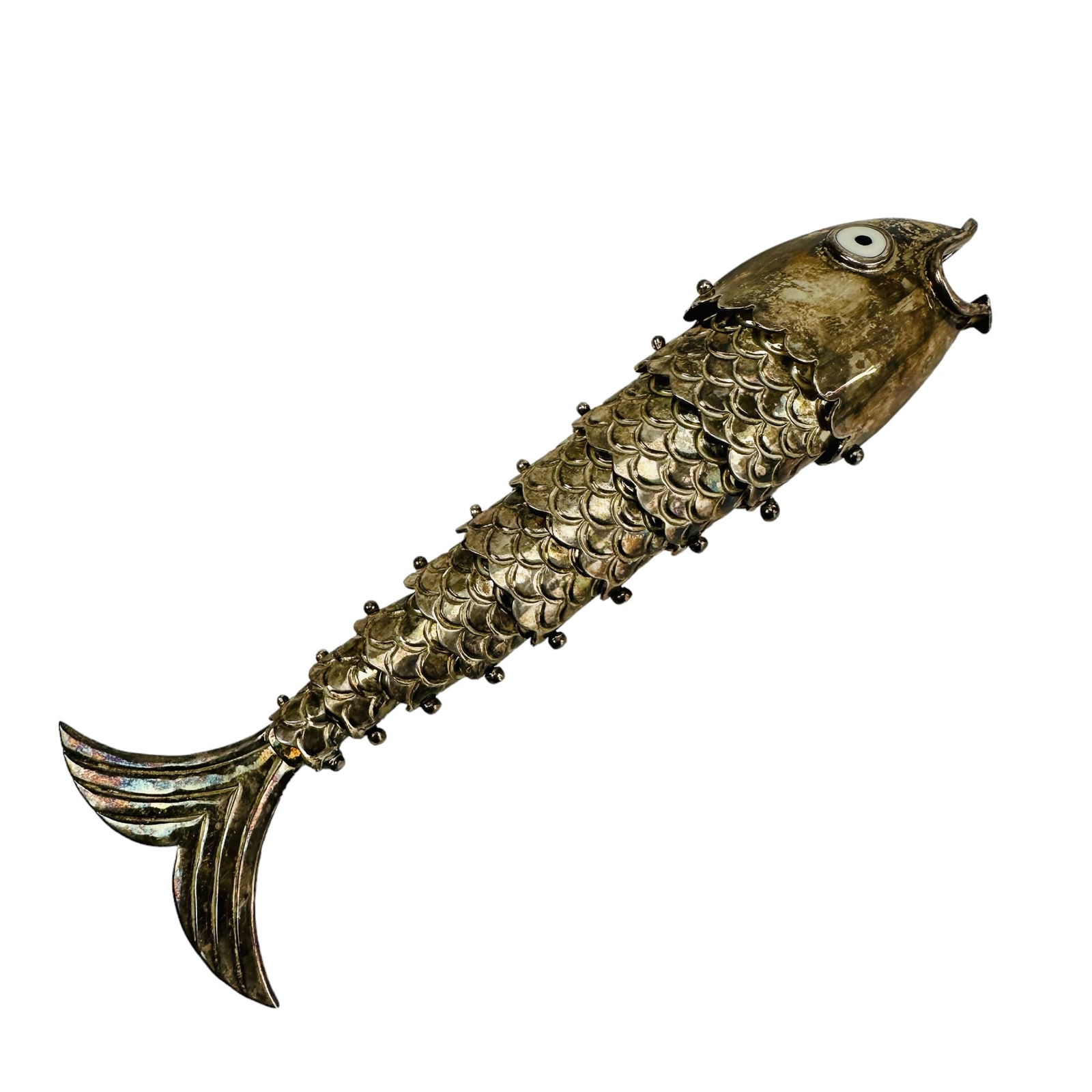 Emilia Castillo Silver Plate Fish Bottle Opener (1 of 3)