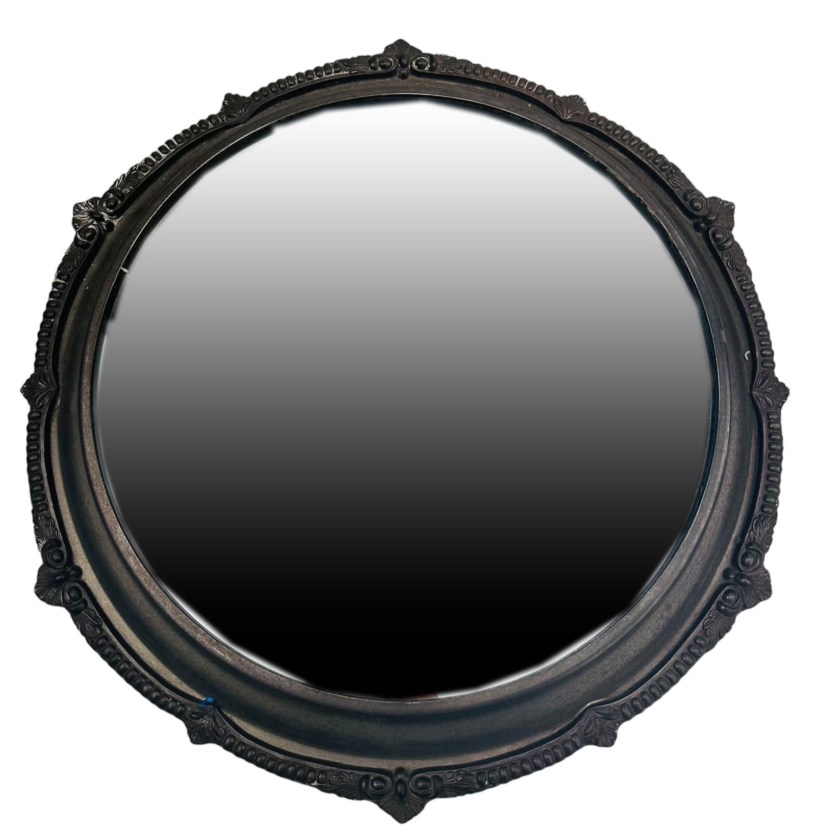 Silverplate Bead Scroll Ball Foot Mirror Plateau (1 of 3)