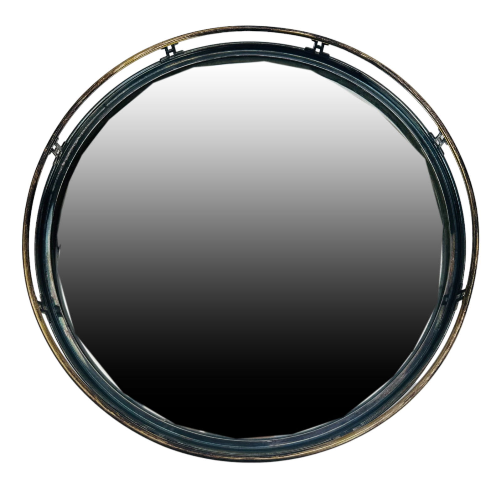 Silver Plate Pierced Gallery Vanity Mirror Plateau (1 of 3)