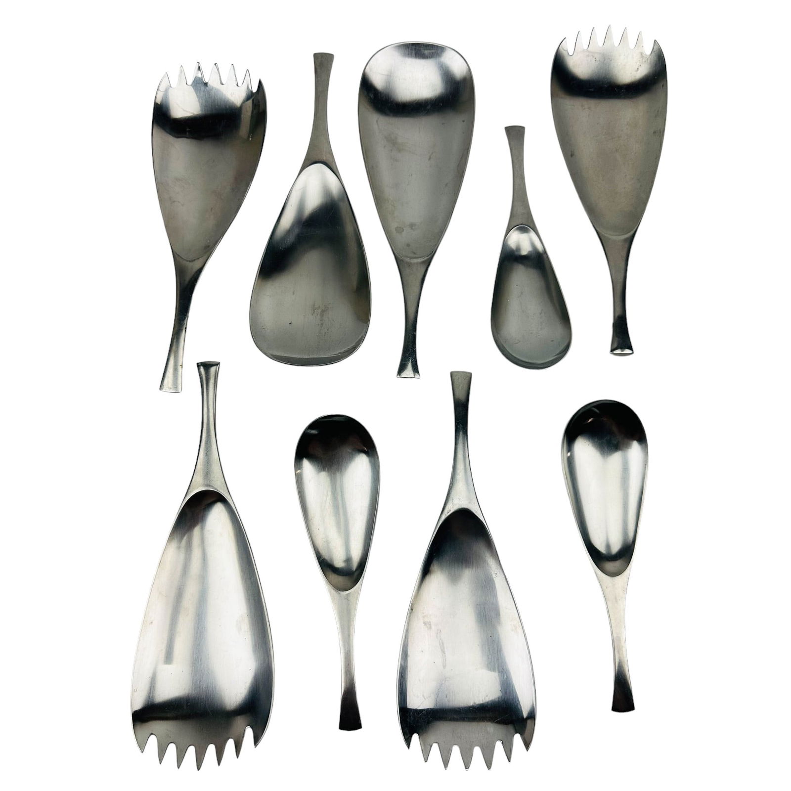 Dansk Odin Stainless Steel Flatware Spoon Fork 9pc (1 of 5)