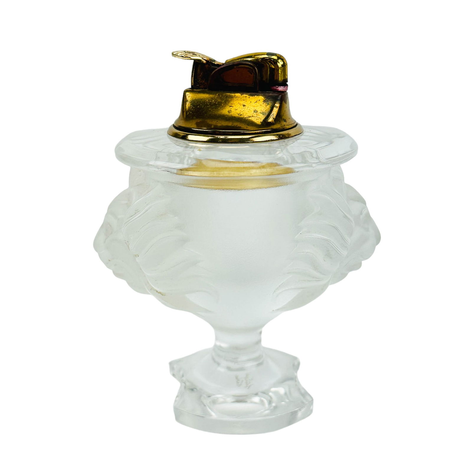 Lalique Tete De Lion Crystal Art Deco Desk Lighter (1 of 3)