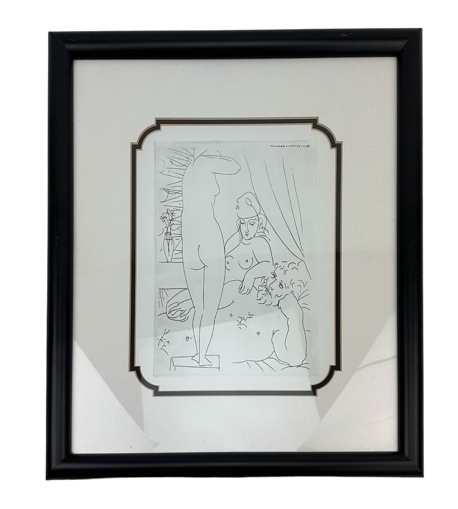 Vollard Suite Black White Etching after Picasso (1 of 4)