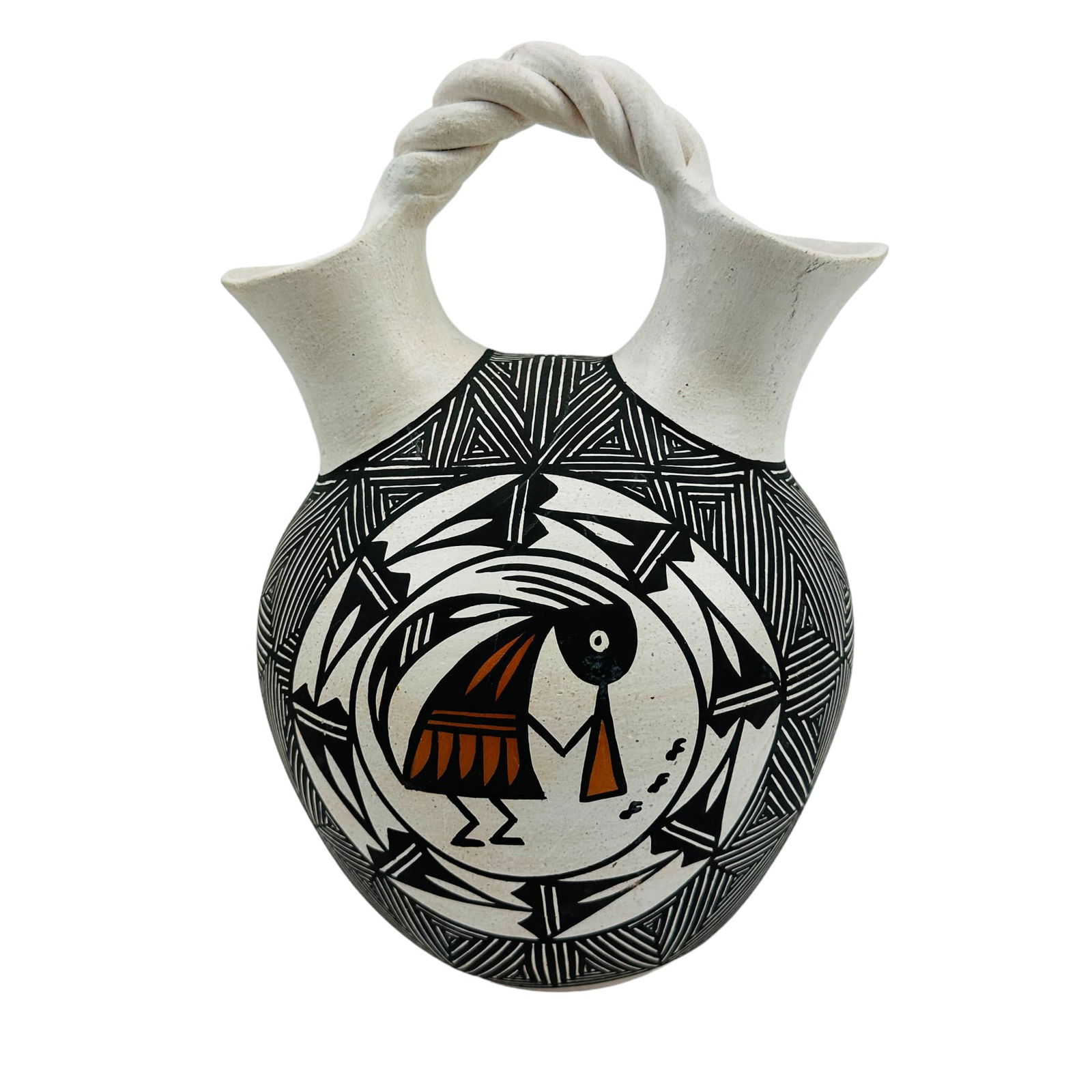 R Garcia Native American Indian Acoma Wedding Vase (1 of 4)