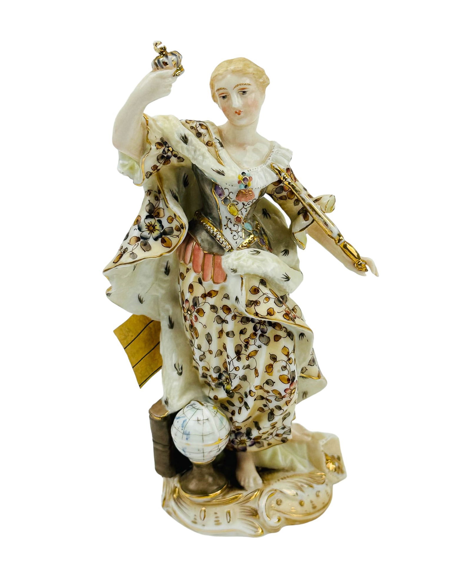 Antique Richard Eckert Volkstedt Porcelain Statue (1 of 4)