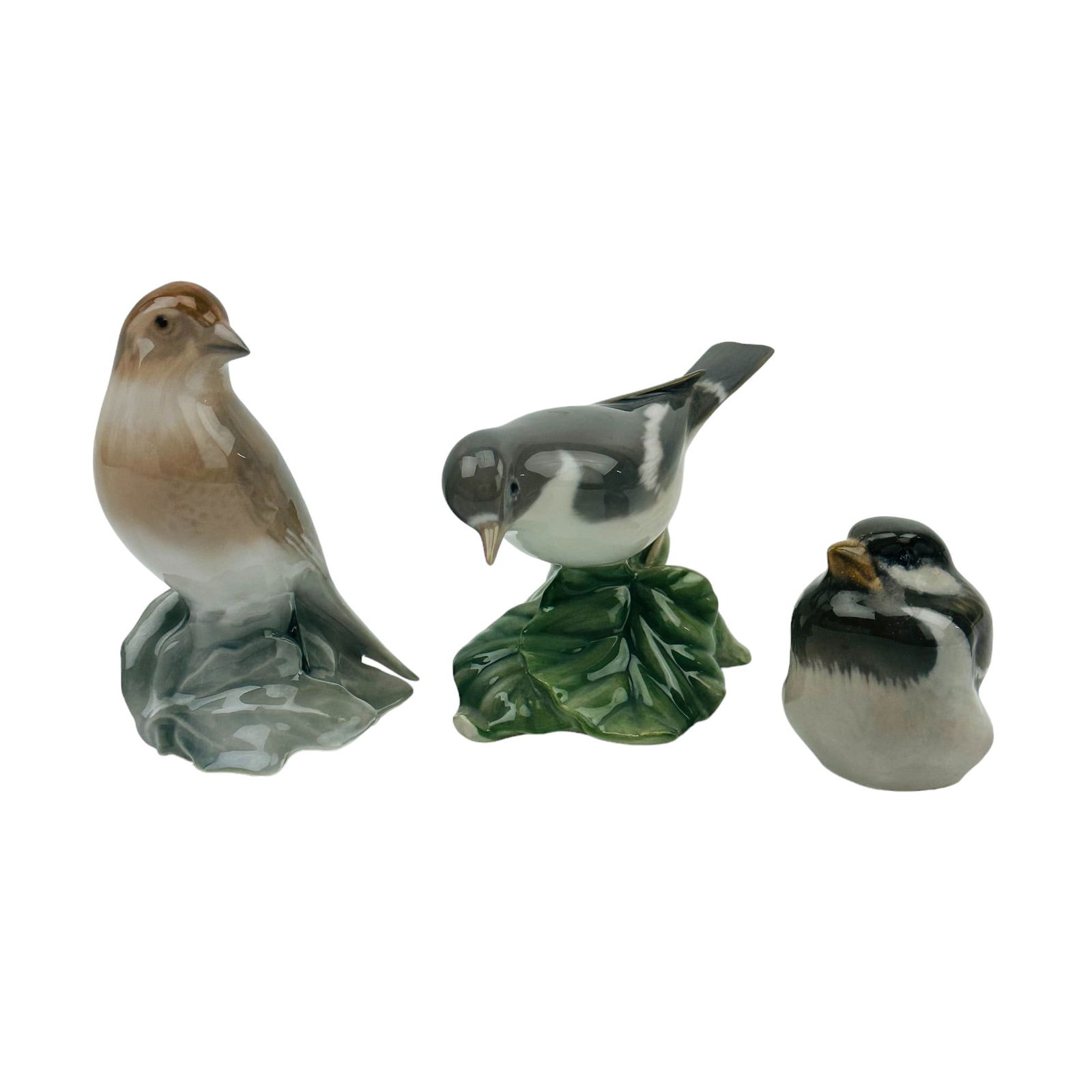 Royal Copenhagen Bing Grondahl Porcelain Birds 3pc (1 of 6)