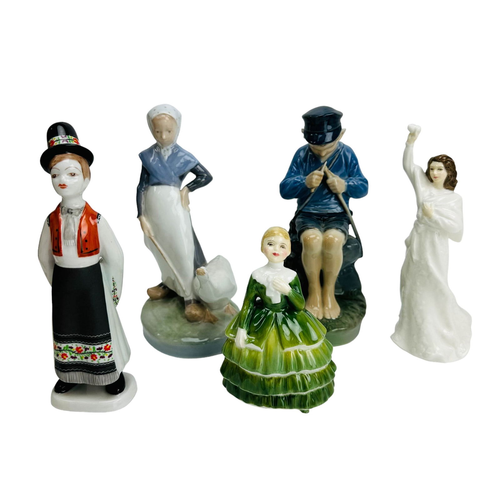 Royal Copenhagen Doulton Hollohaza Figurine 5p LOT (1 of 5)