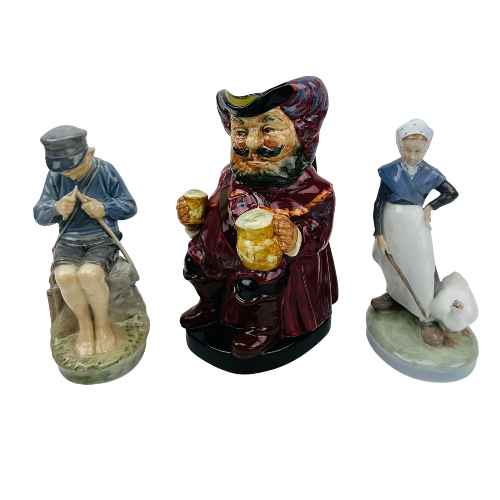 Royal Copenhagen Figurine Doulton Toby Mug 3pc LOT (1 of 6)