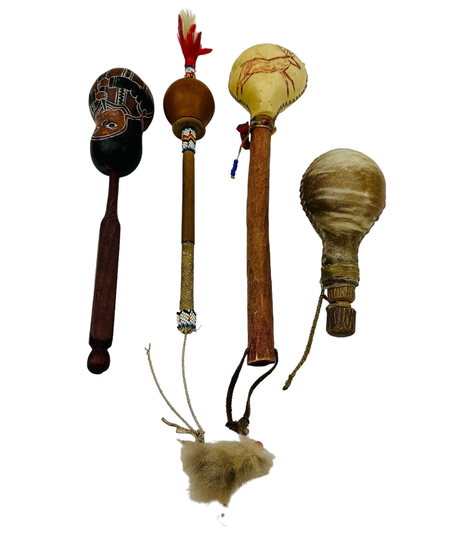 American Indian Storytelling Drumstick Rattle 4pc (1 of 5)