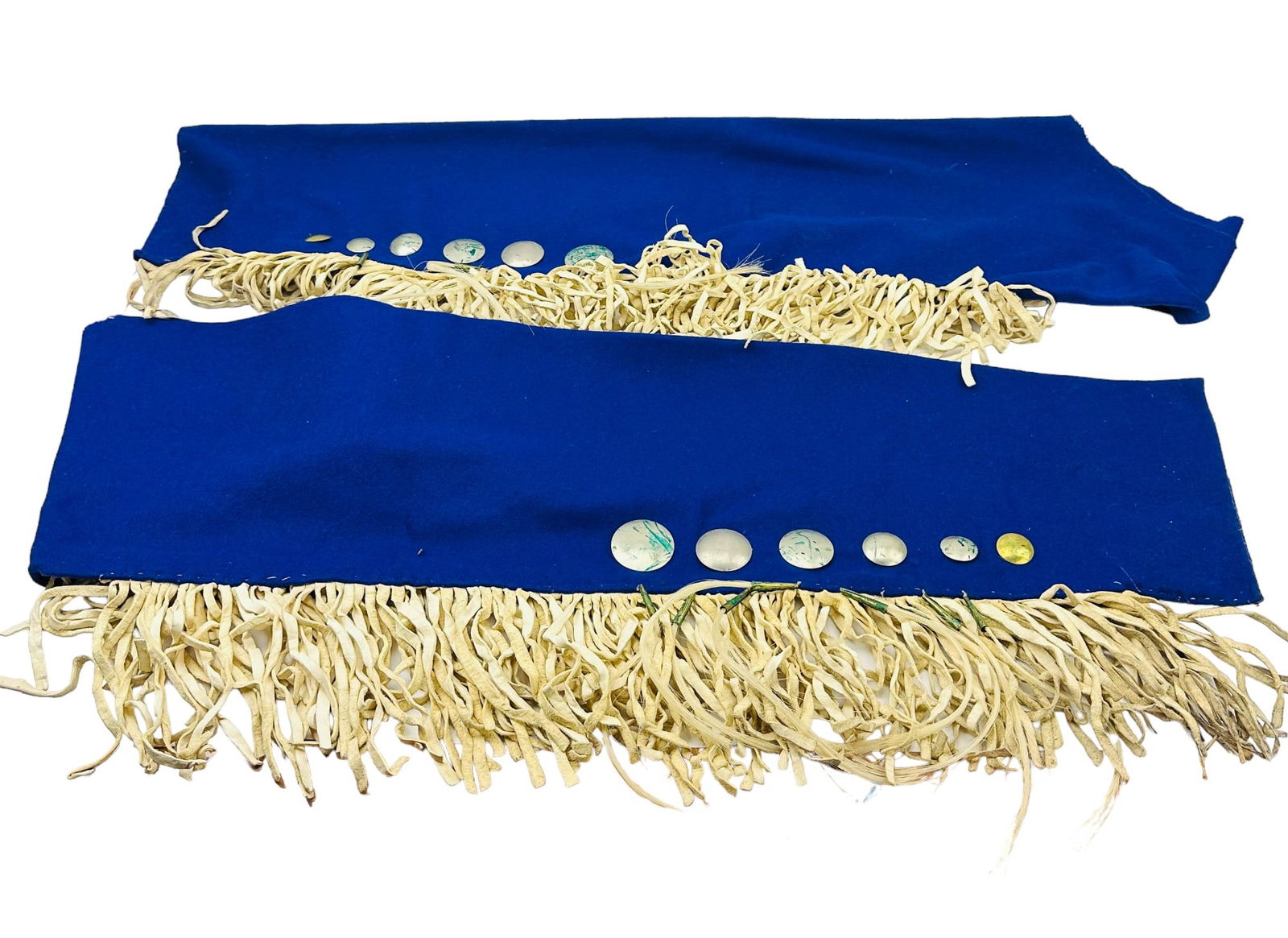 American Indian Wool Leather Fringe Chap Leggings (1 of 2)