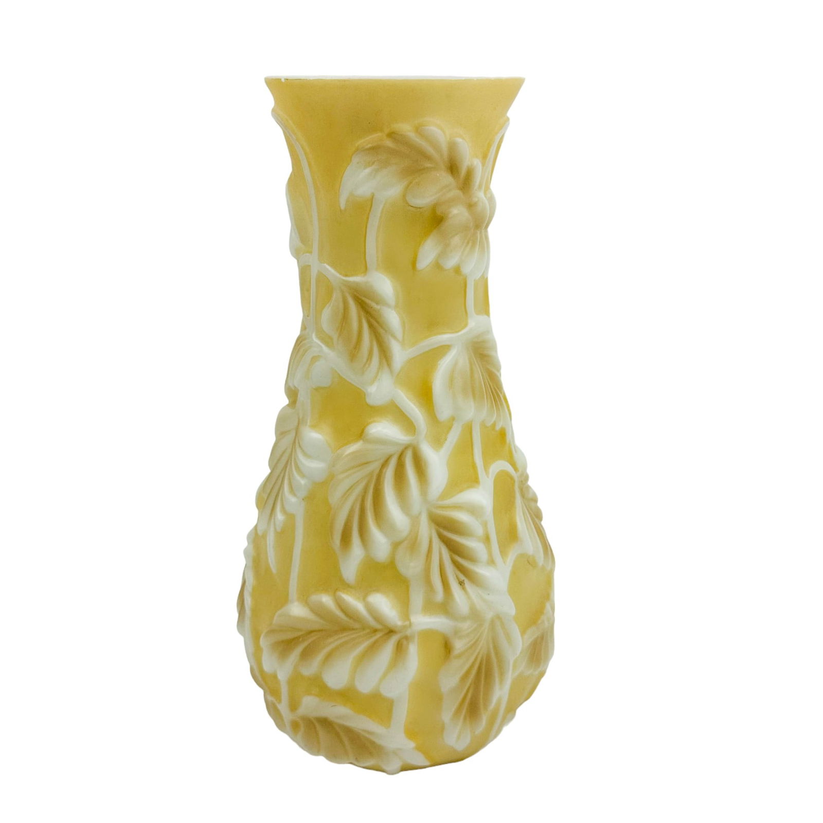 Phoenix Glass Art Deco Philodendron Floral Vase (1 of 4)