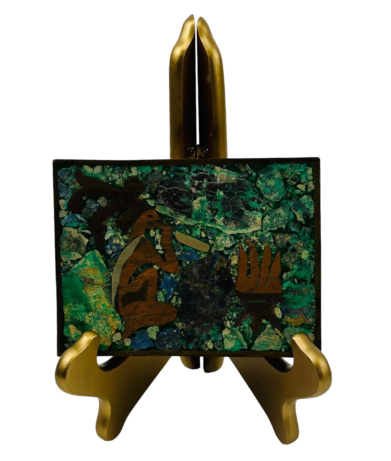 Mexican Stone & Brass Box Los Castillo Style (1 of 5)