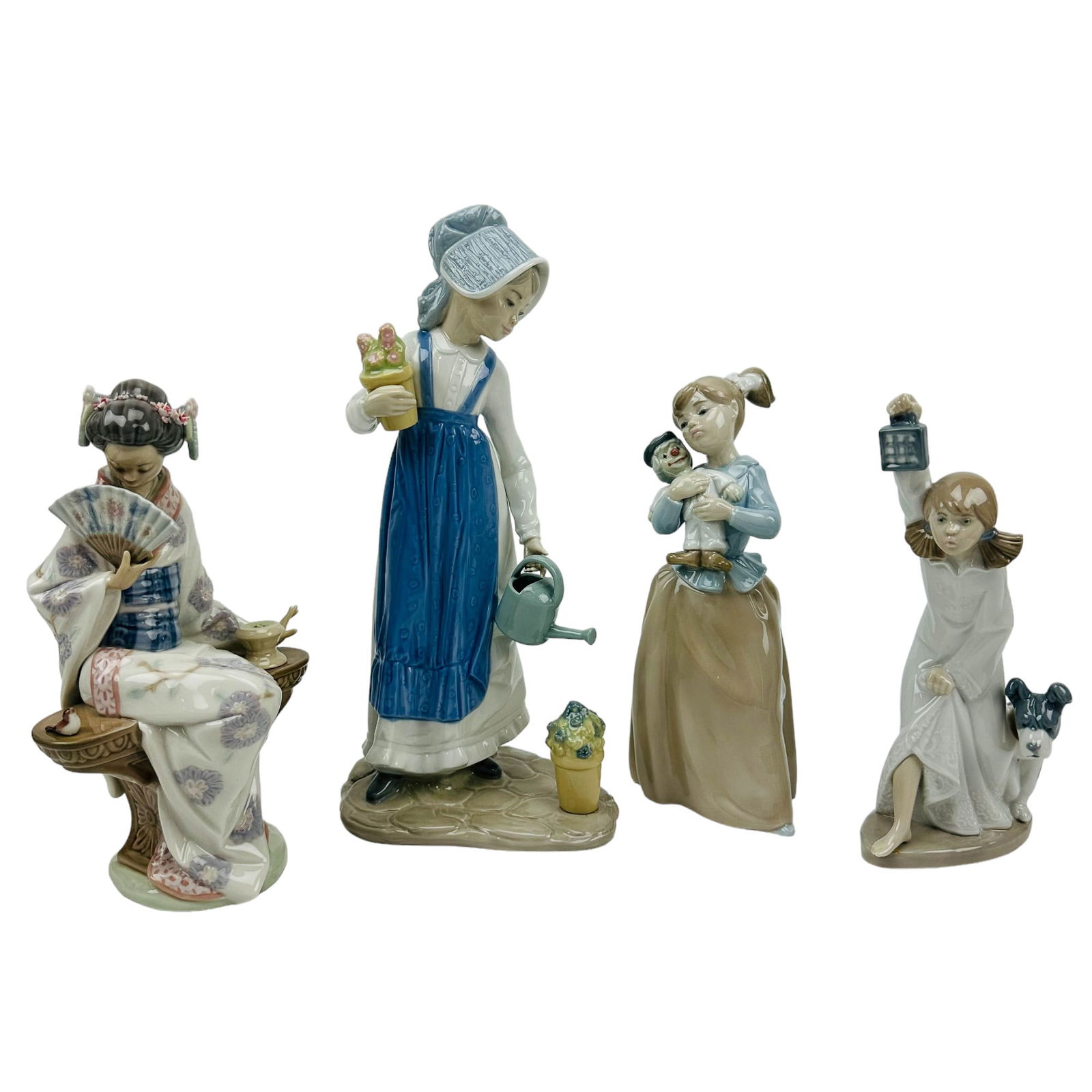 Lladro & Nao Spain Porcelain Girl Geisha Figurines (1 of 6)