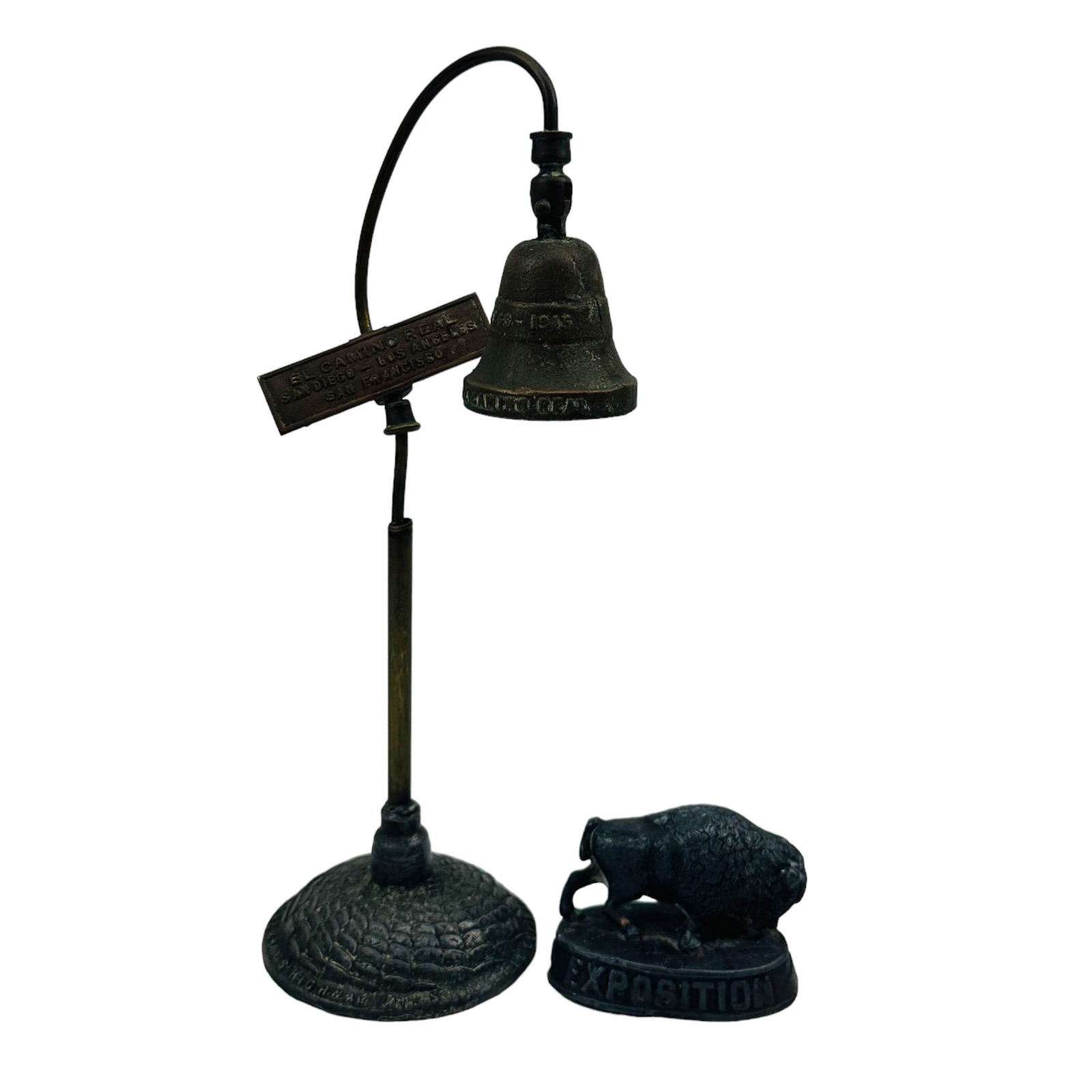 Pan American Paperweight & El Camino Souvenir Bell (1 of 4)