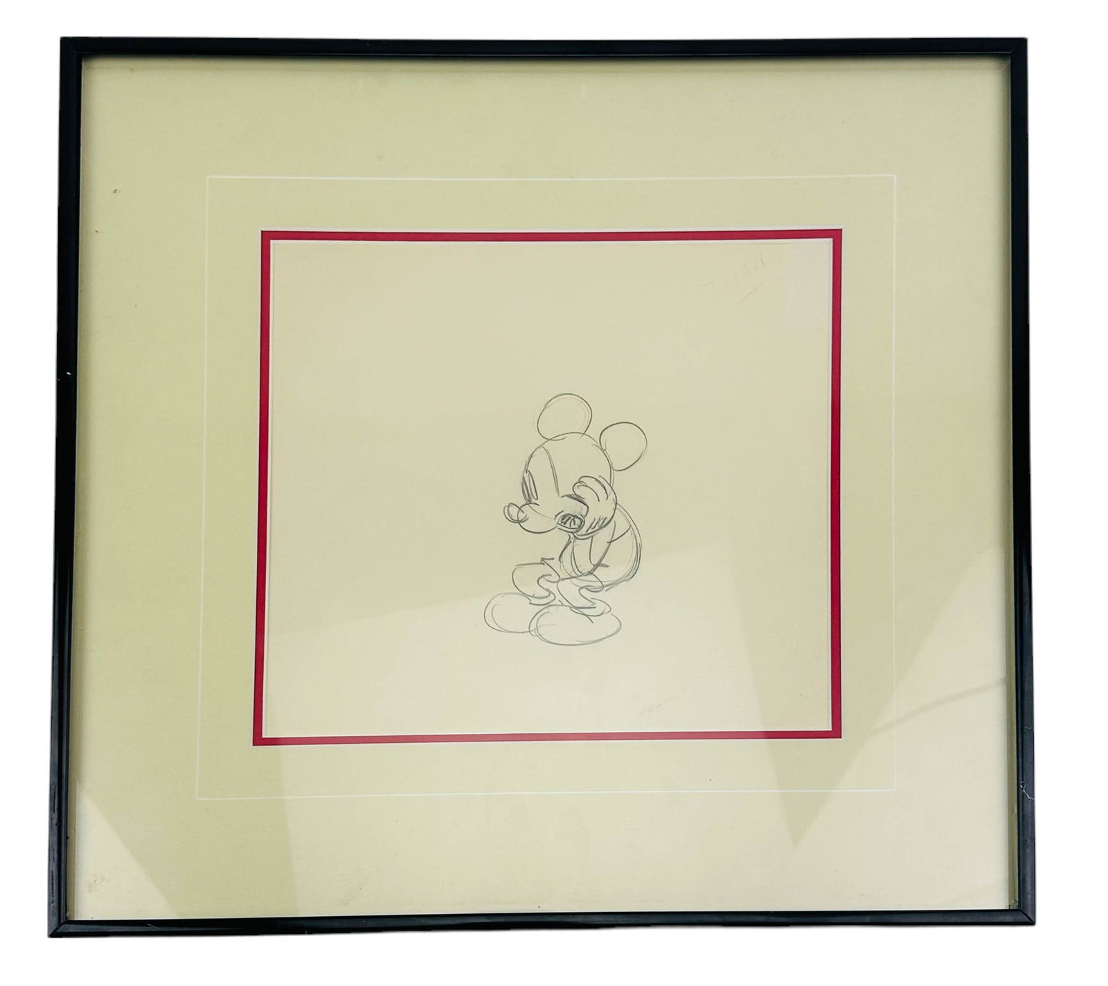 Walt Disney Original Mickey Mouse Drawing SIGNED (1 of 5)