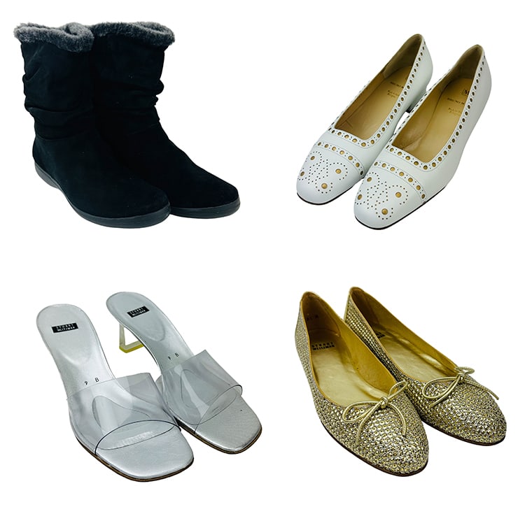 Stuart Weitzman & Bruno Magli Boots Shoe 4pc LOT (1 of 8)
