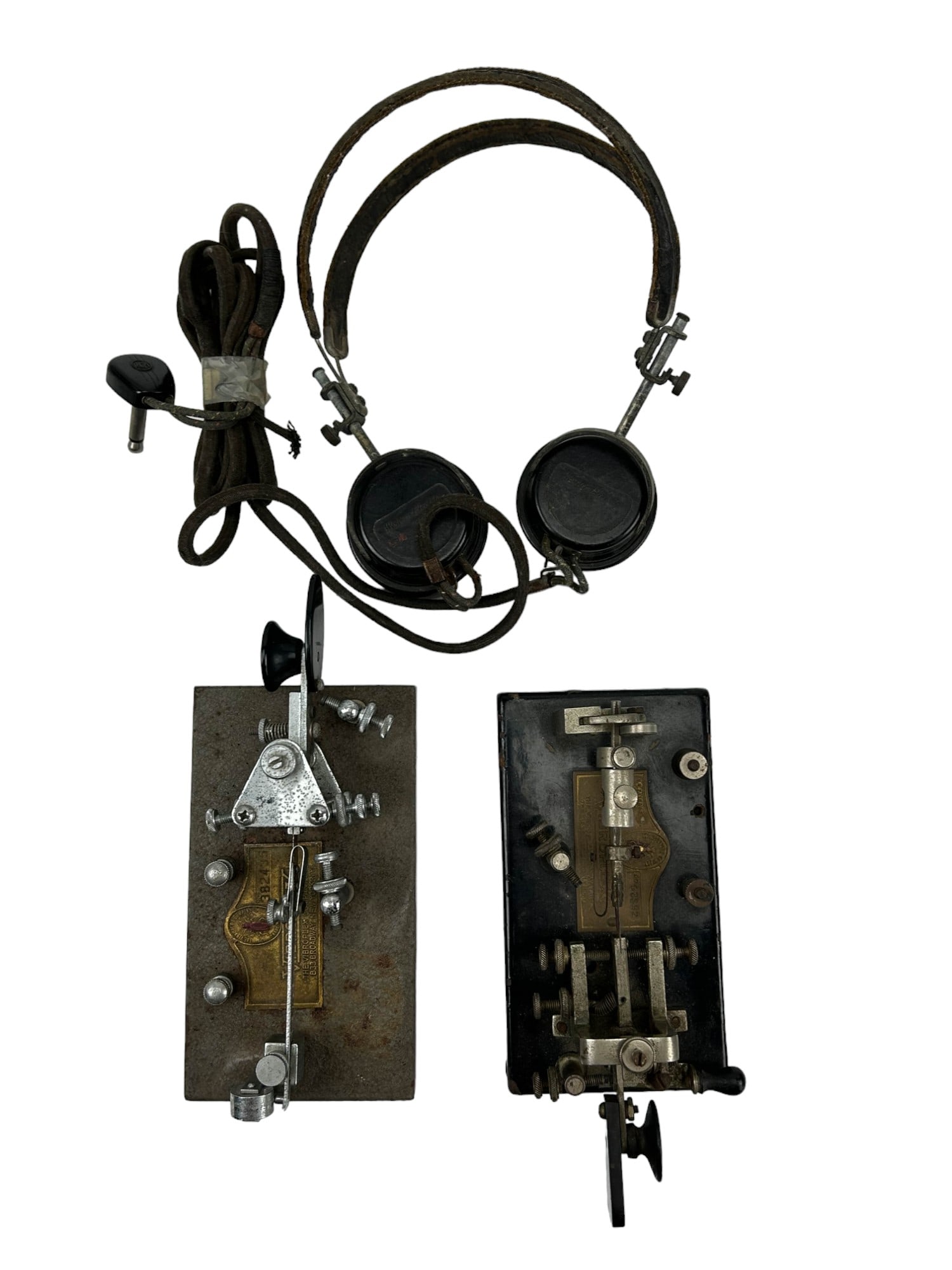 Vibroplex Telegraph Morse Code Ham Radio 2pc LOT (1 of 6)
