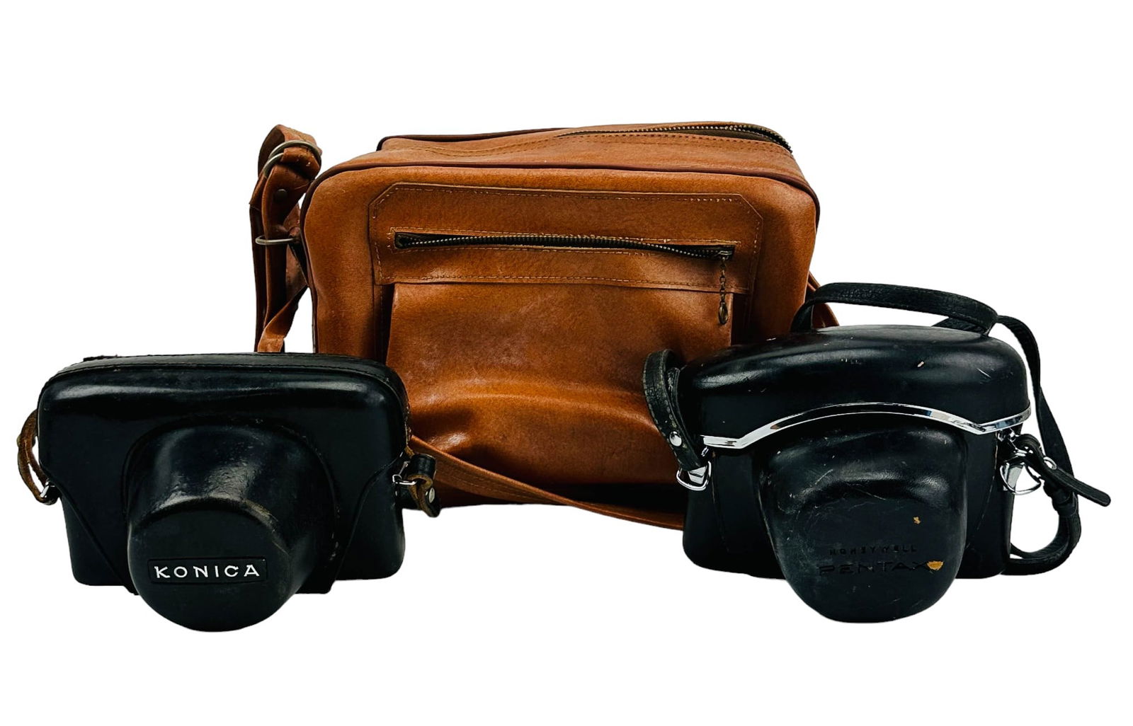 Canon AF35M Konica & Honeywell Pentax Camera LOT (1 of 4)