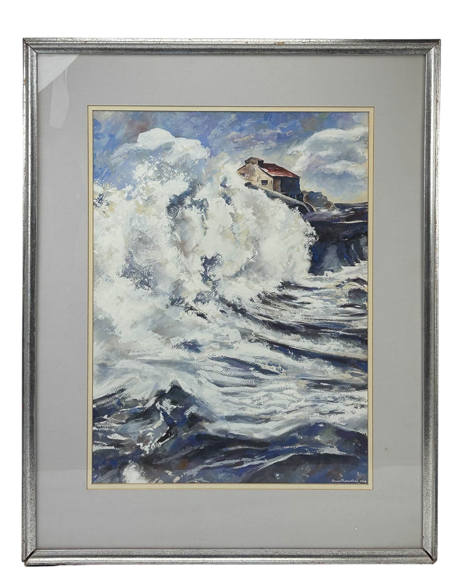 Anne Rosenthal 20thC Gouache Watercolor Painting (1 of 5)