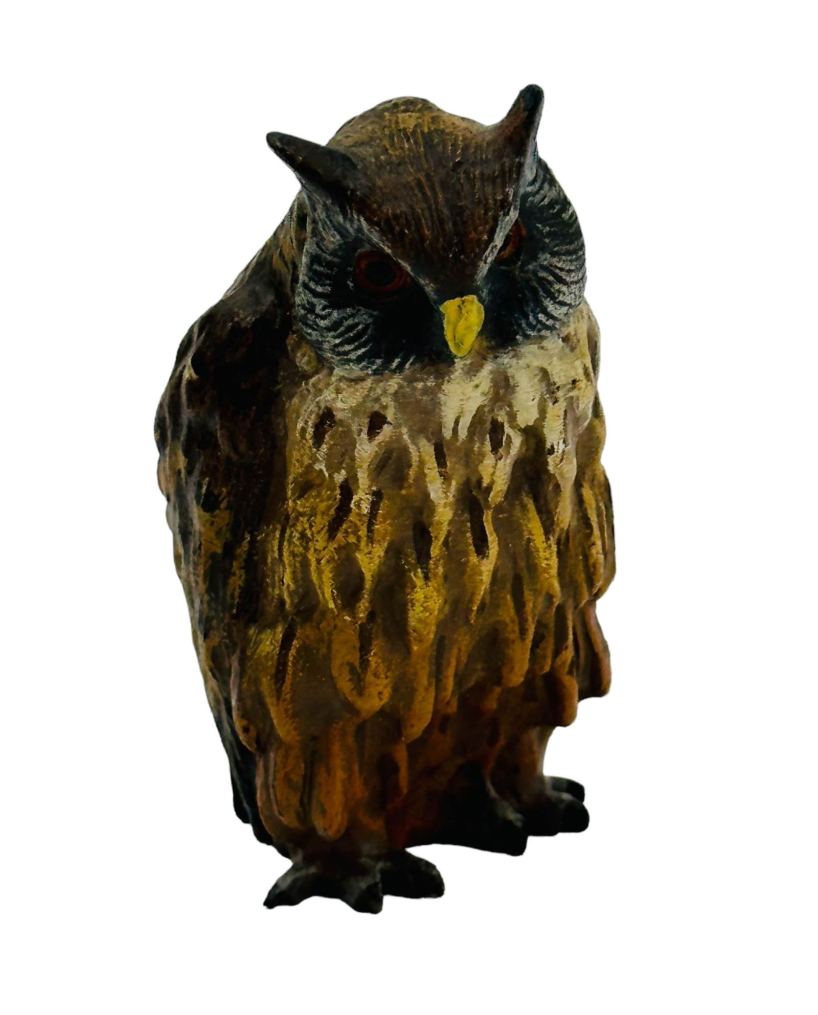 Bergman Style Cold Painted Vienna Bronze Barn Owl (1 of 4)
