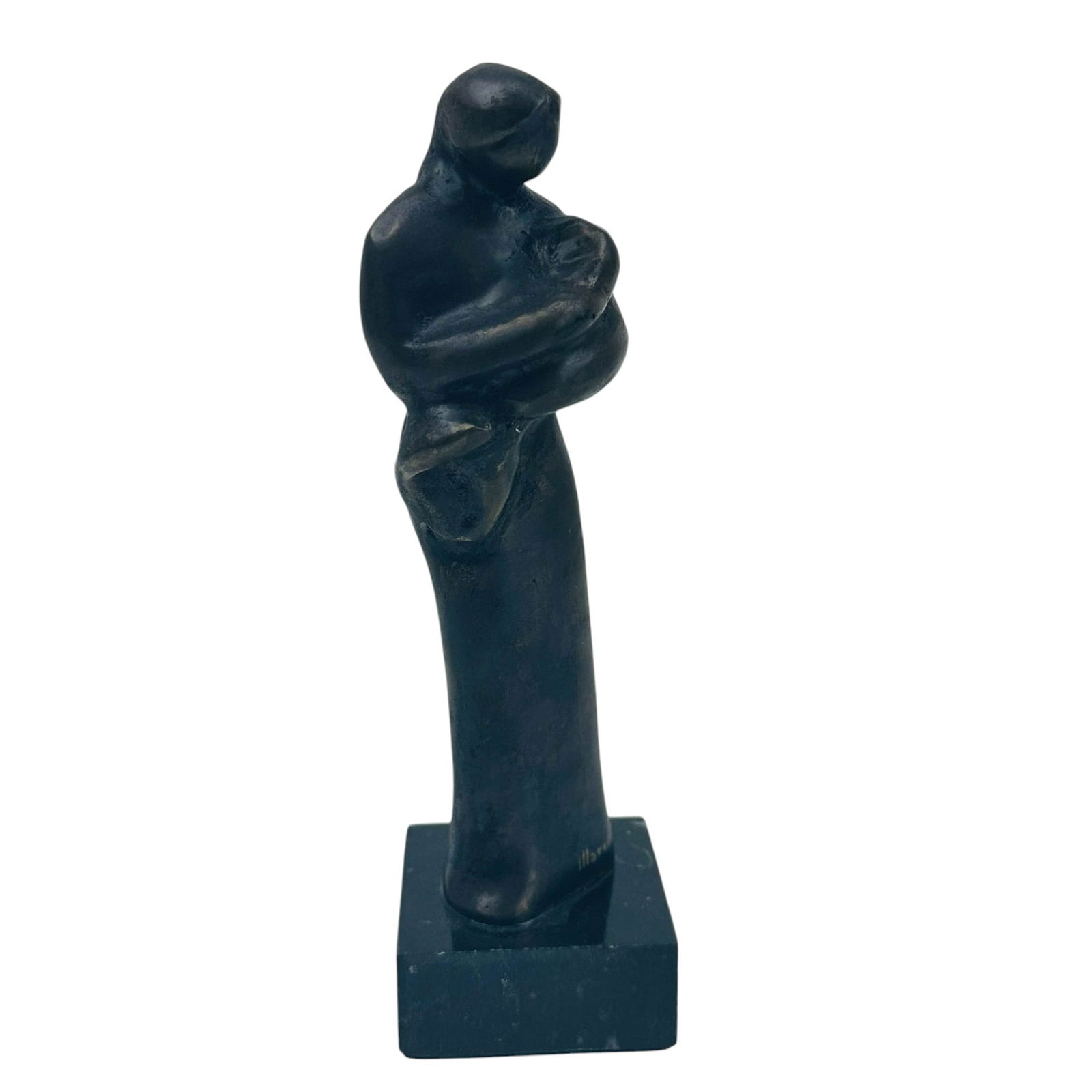 Bronze Figural Mother & Child Sculpture SIGNED (1 of 3)