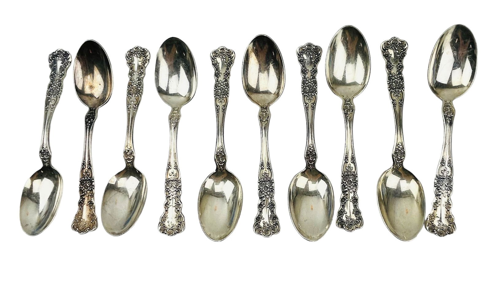 Antique Gorham Buttercup Sterling Teaspoon Spoons (1 of 4)